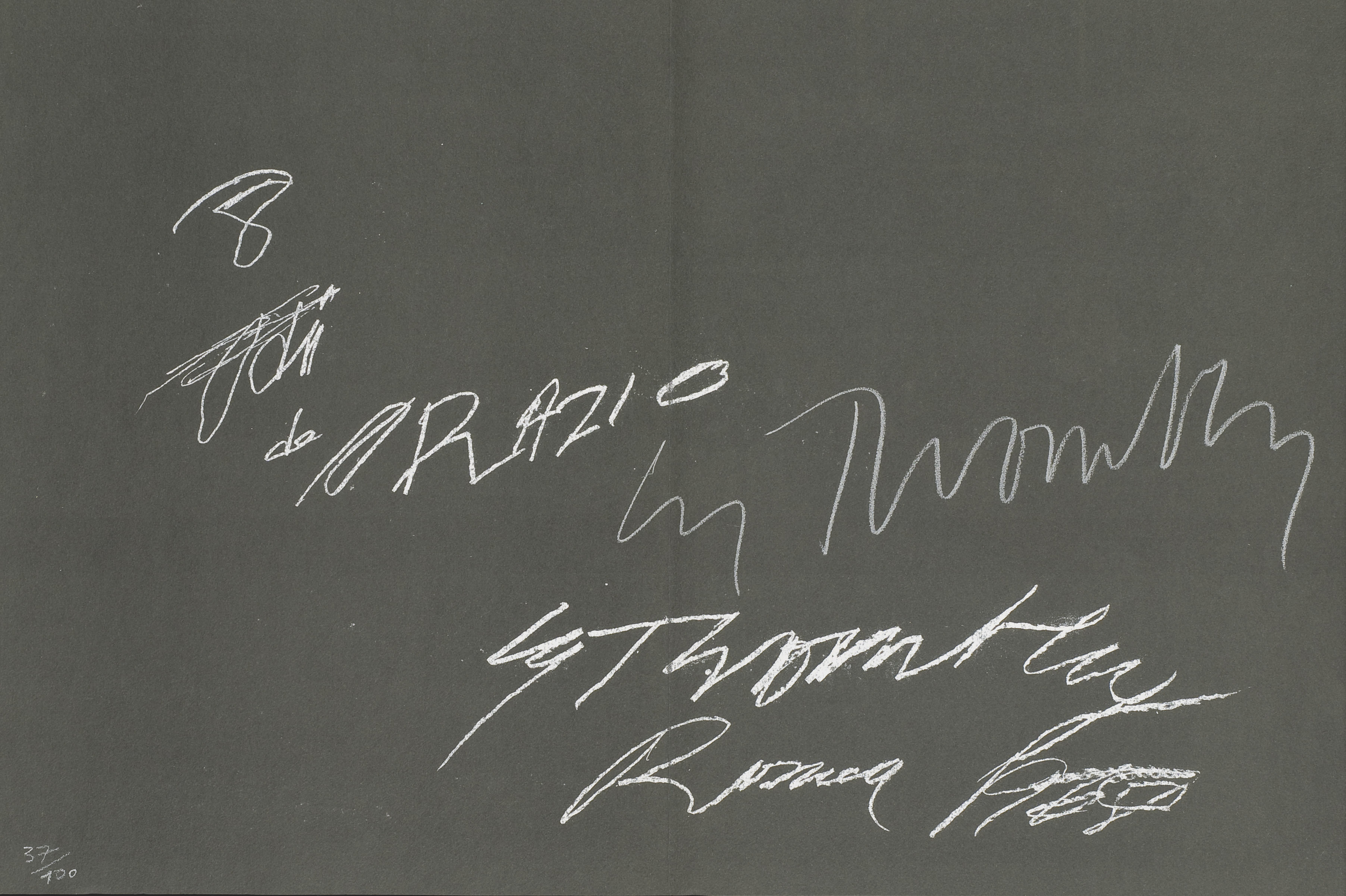 Cy Twombly — 8 Оди ди Орацио