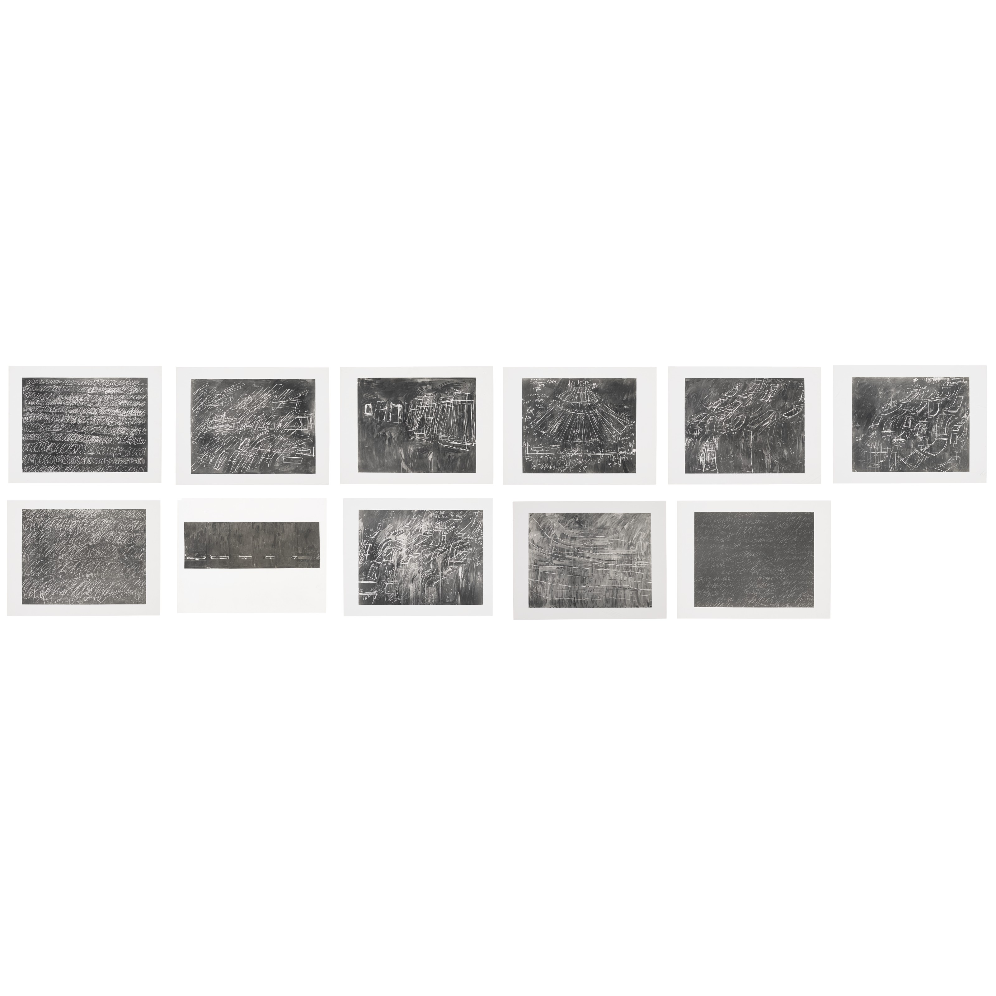 Cy Twombly — 11 серых картин: Серия I