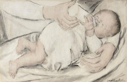 Dame Laura Knight — Время кормления