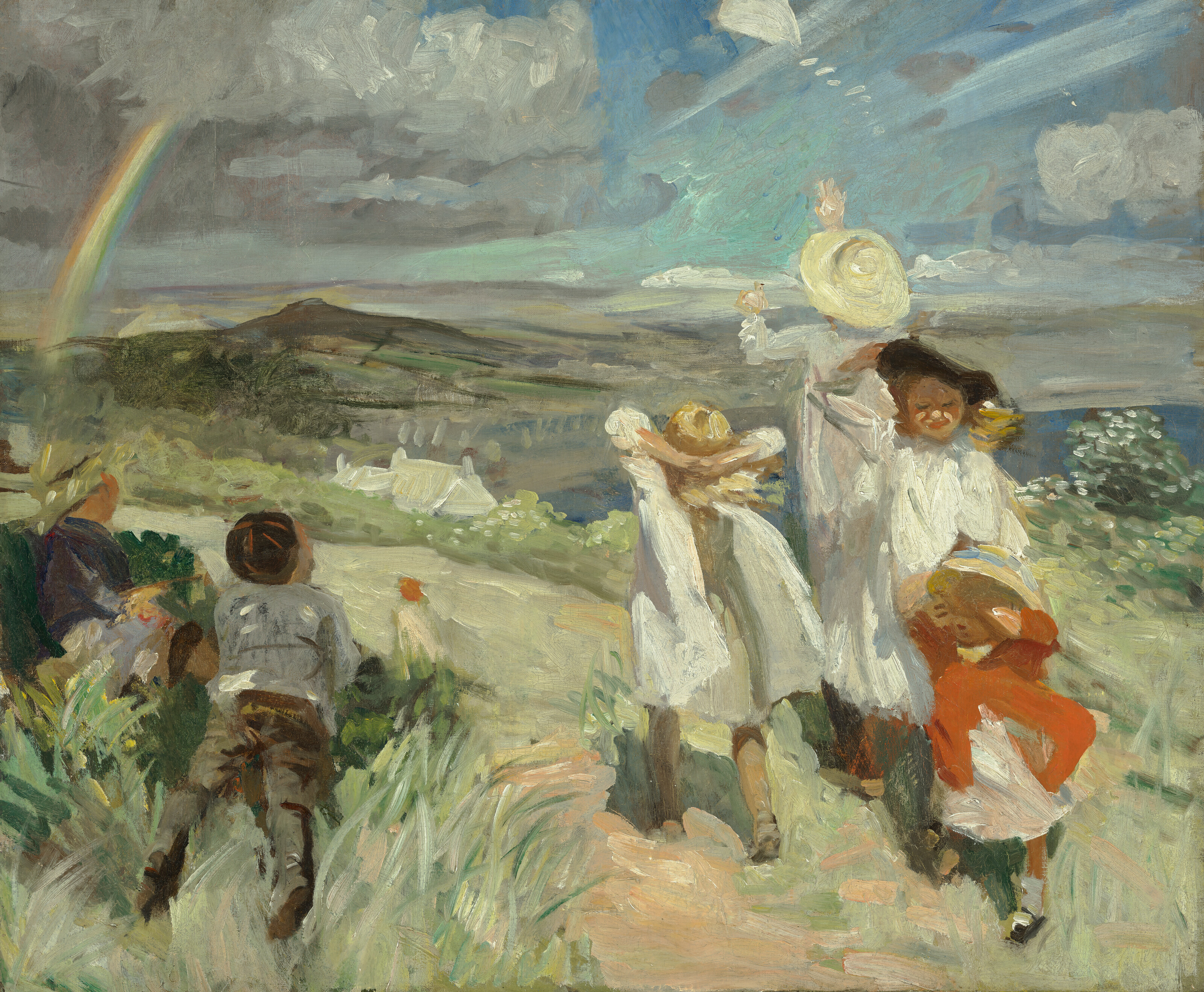 Dame Laura Knight — Этюд для "Запуска воздушного змея"
