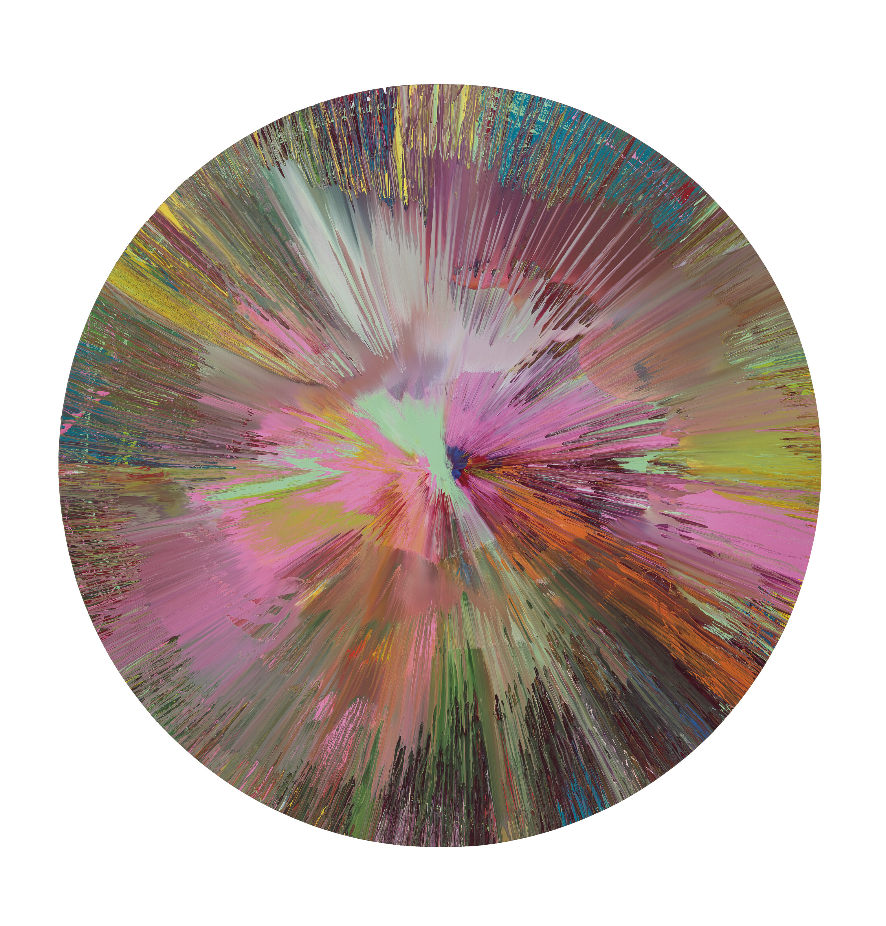 Damien Hirst — Красавица, давай отправимся в ла-ла-ленд и будем целоваться со всеми самыми крутыми парнями, ням-ням-ням, и пить жидкость с сахарным сиропом, пока не получим передозировку от гребаной картины блаженства (без эмоций)., изображение 1