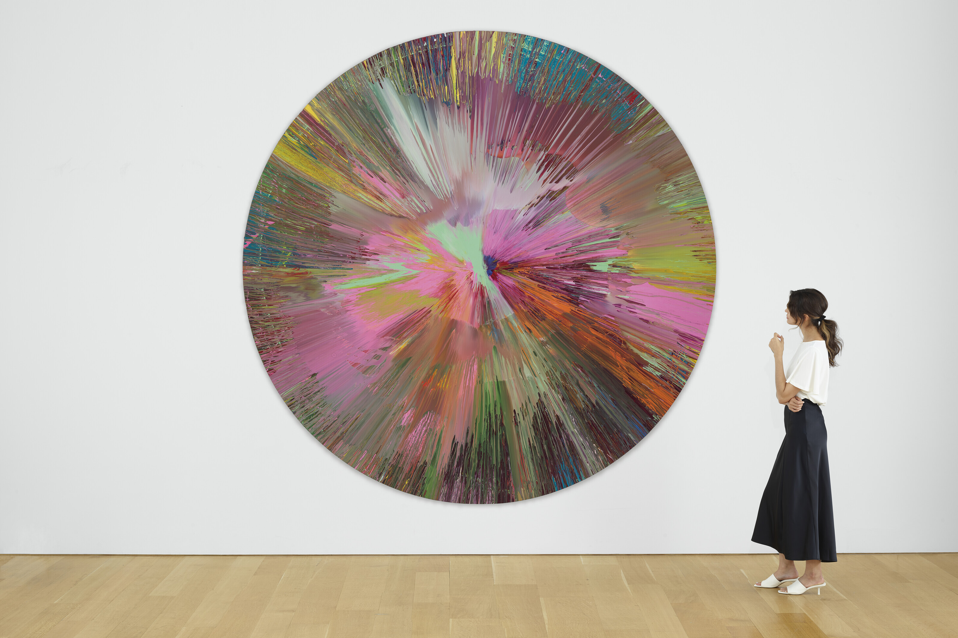 Damien Hirst — Красавица, давай отправимся в ла-ла-ленд и будем целоваться со всеми самыми крутыми парнями, ням-ням-ням, и пить жидкость с сахарным сиропом, пока не получим передозировку от гребаной картины блаженства (без эмоций)., изображение 3