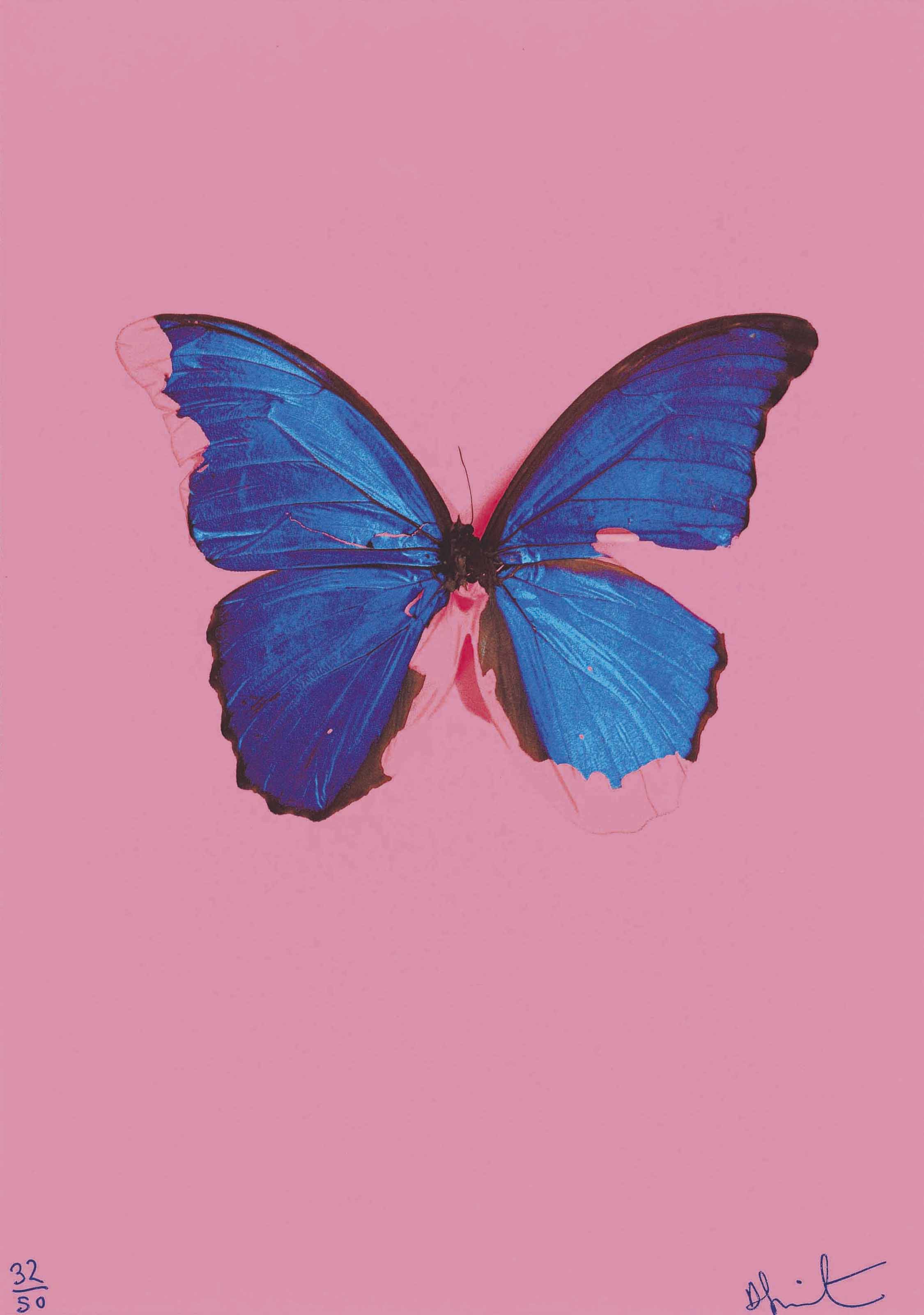 Damien Hirst — Голубая бабочка из фильма: В самый темный час может быть свет.