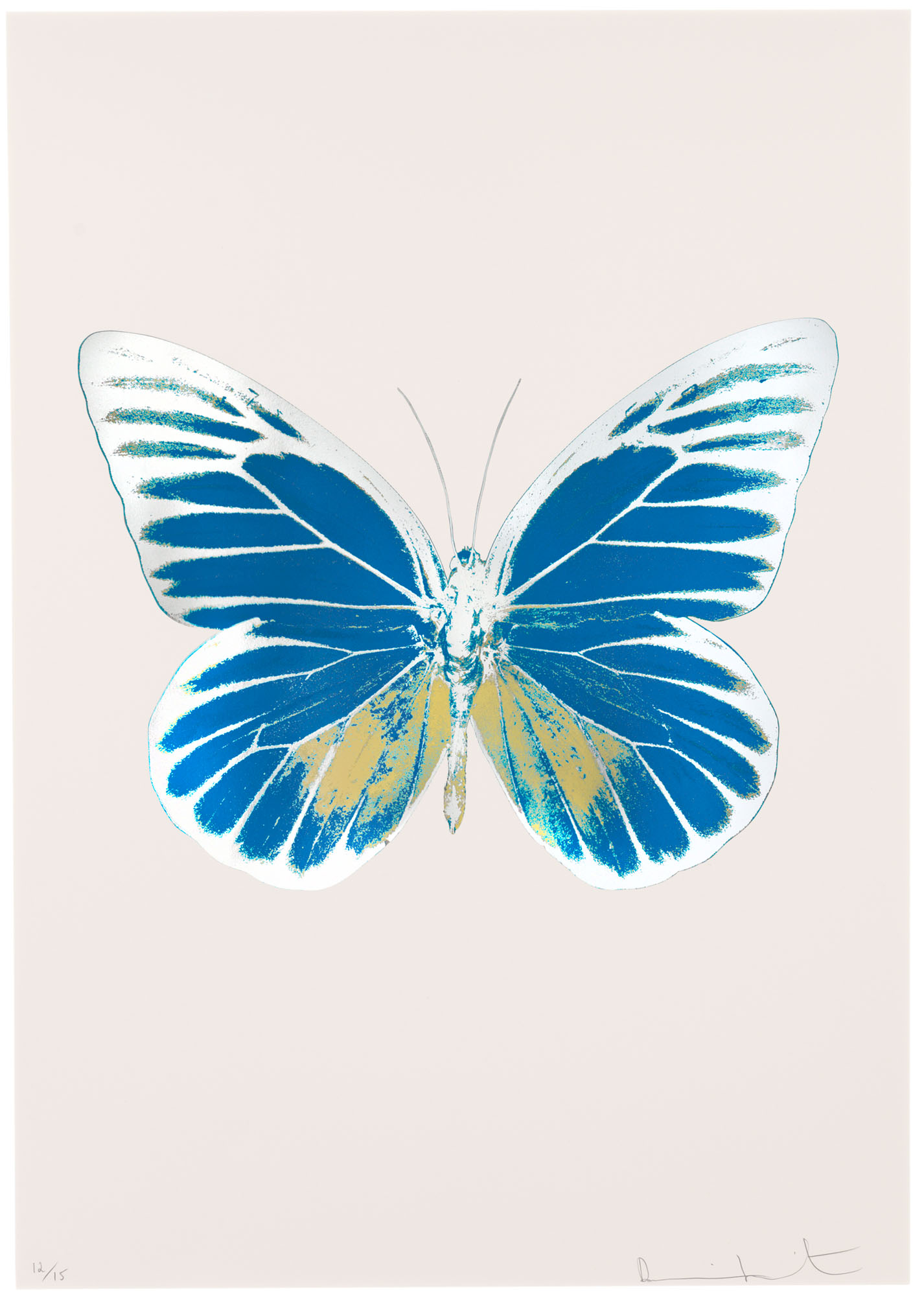 Damien Hirst — The Souls I - Бирюзовый/Холодный золотой/Серебристый блеск