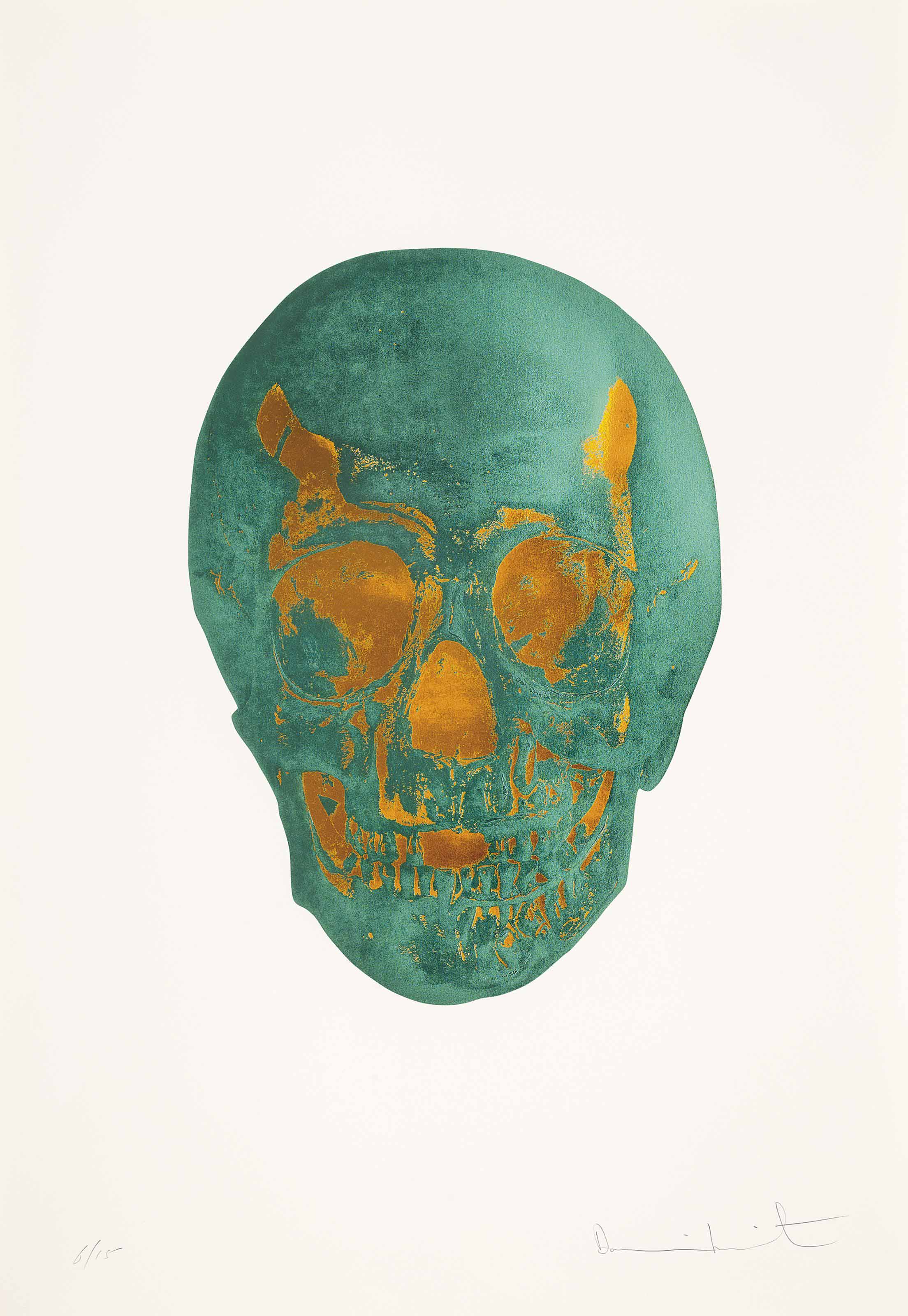 Damien Hirst — Медный череп с Зеленого острова, участвующий в гонках мертвецов