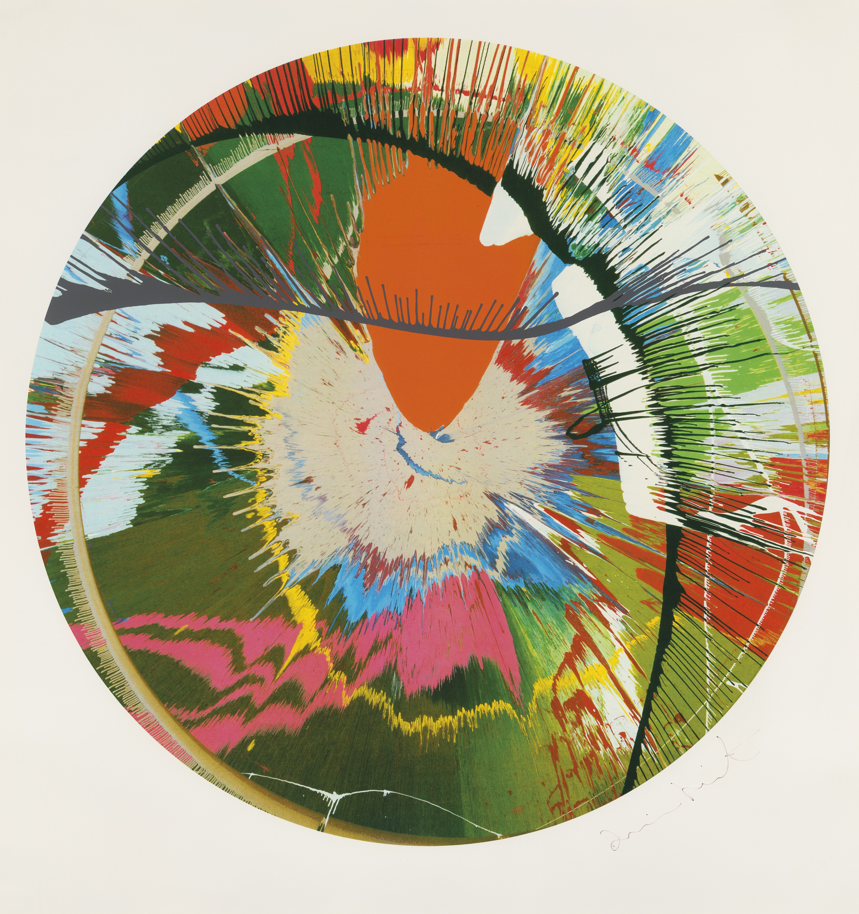 Damien Hirst — Красивая, галактическая, взрывающаяся трафаретная печать (Вращение), изображение 2