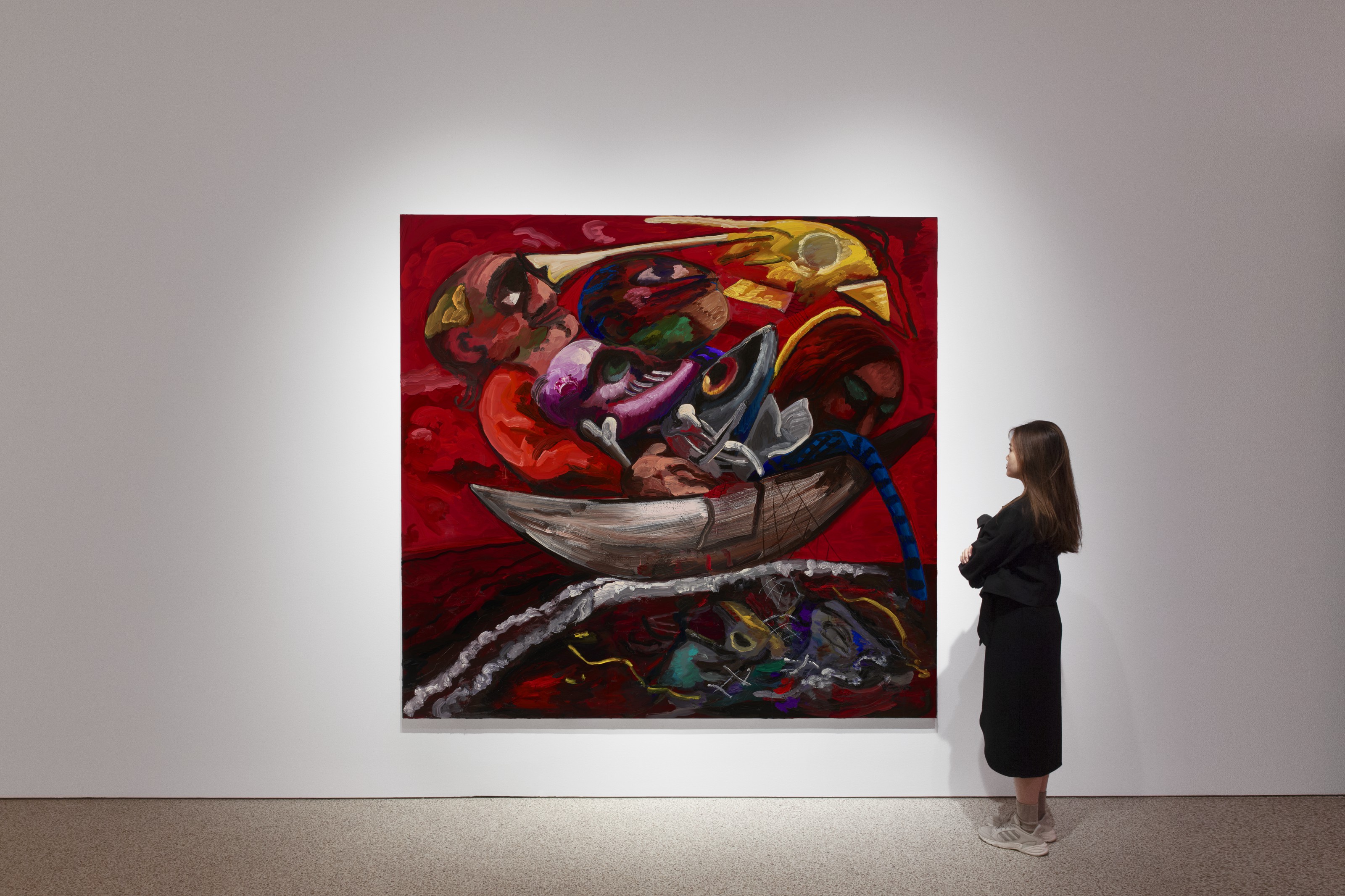 Dana Schutz — Рыбаки, изображение 2