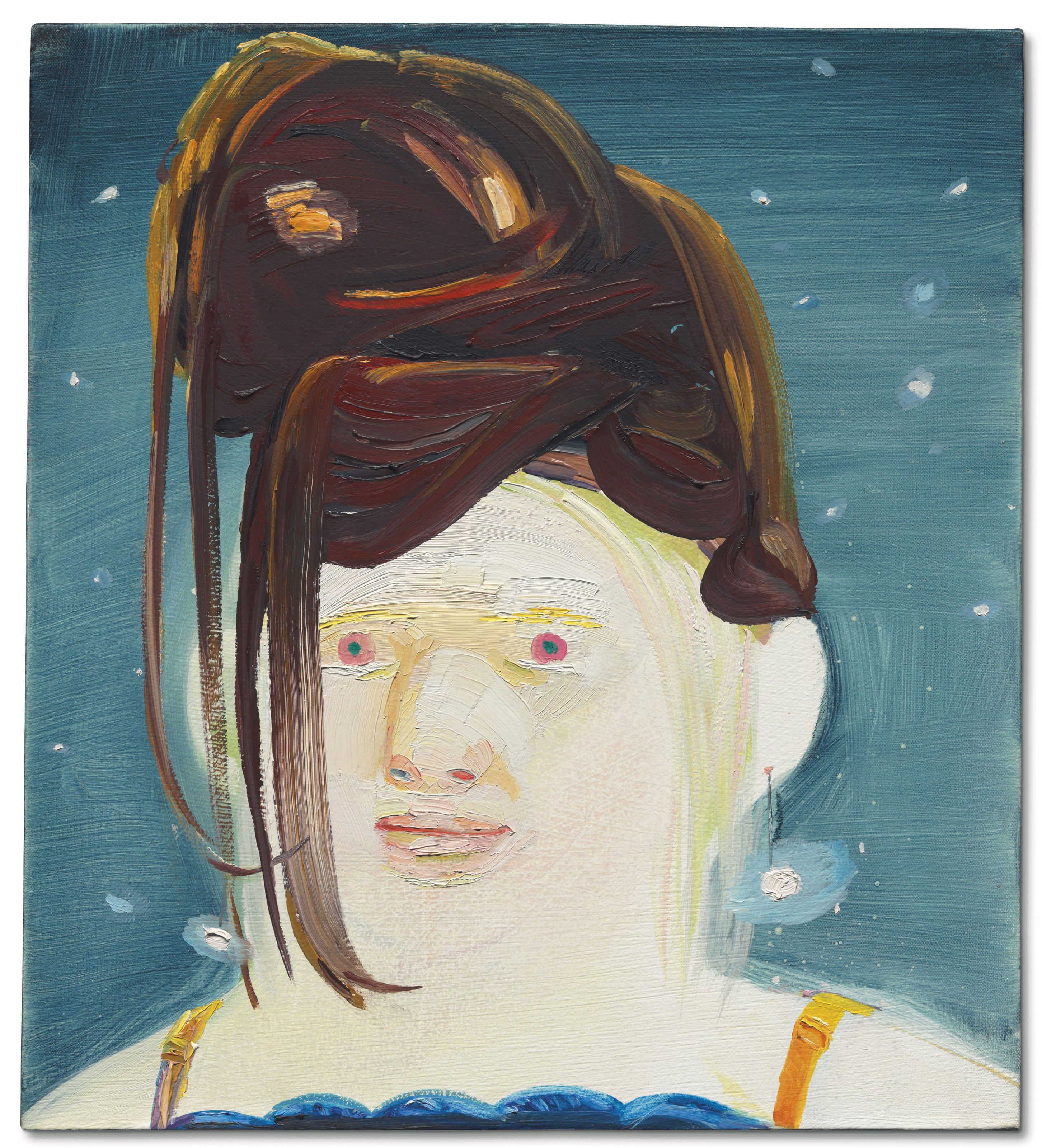 Dana Schutz — Альбинос в парике