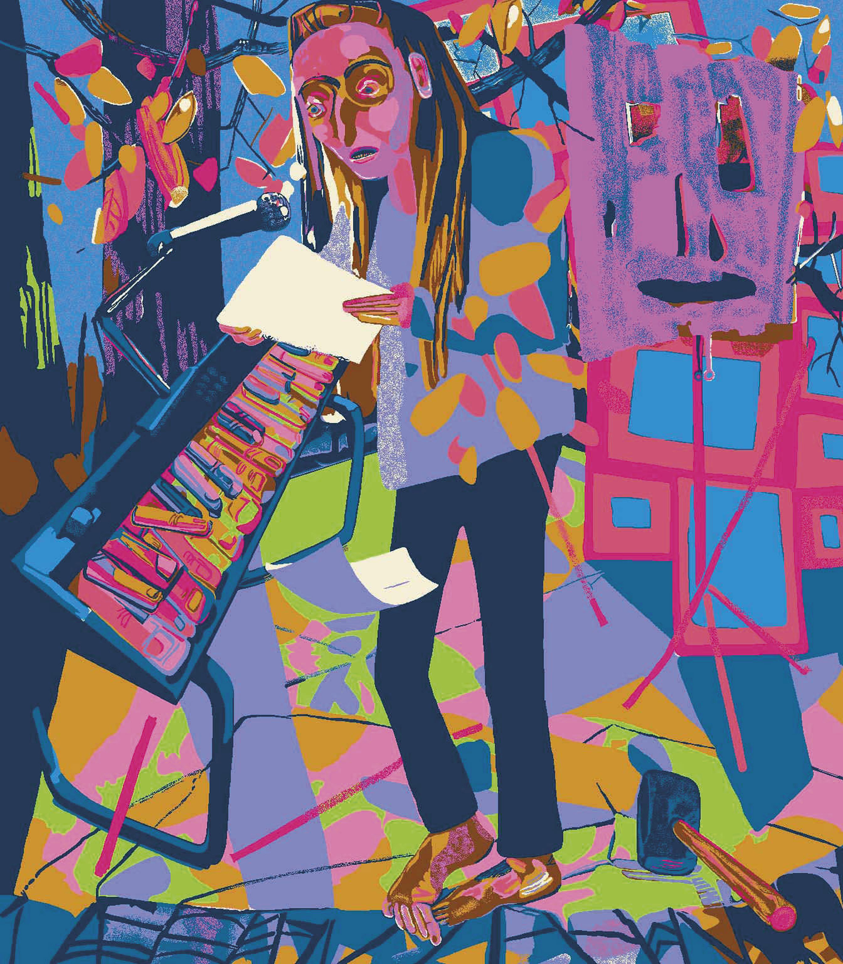 Dana Schutz — Гобелен