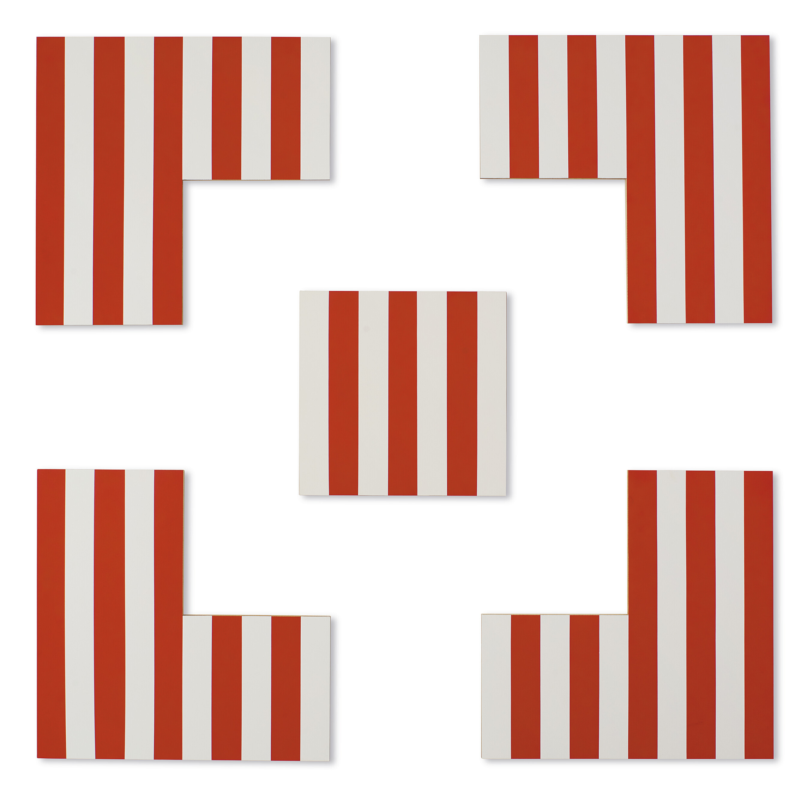 Daniel Buren — Карре-энкадре - оранж виф в трудной ситуации