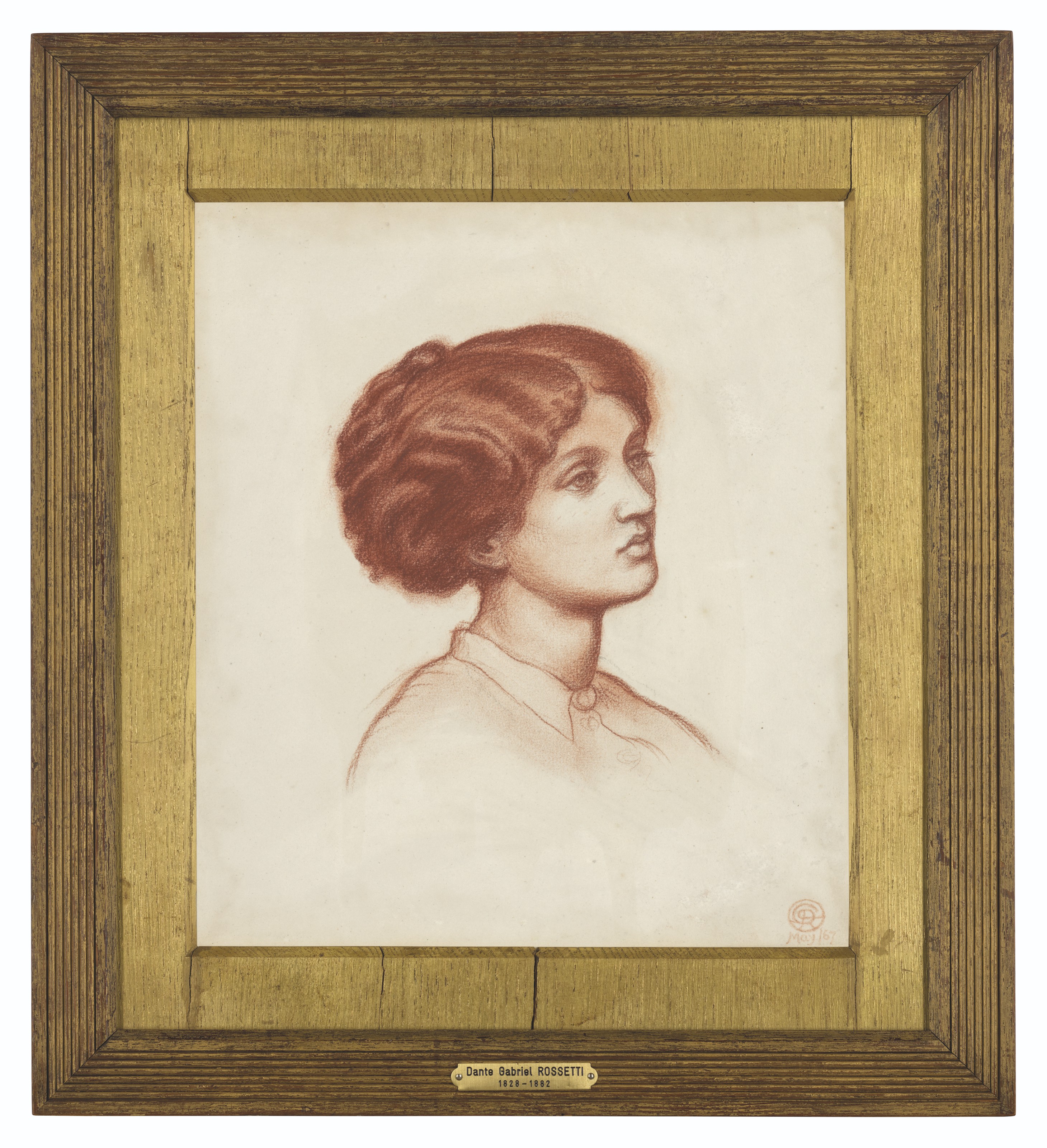 Dante Gabriel Rossetti — Этюд миссис Фредерик Лейланд, во весь рост, для "Монны Розы", изображение 2