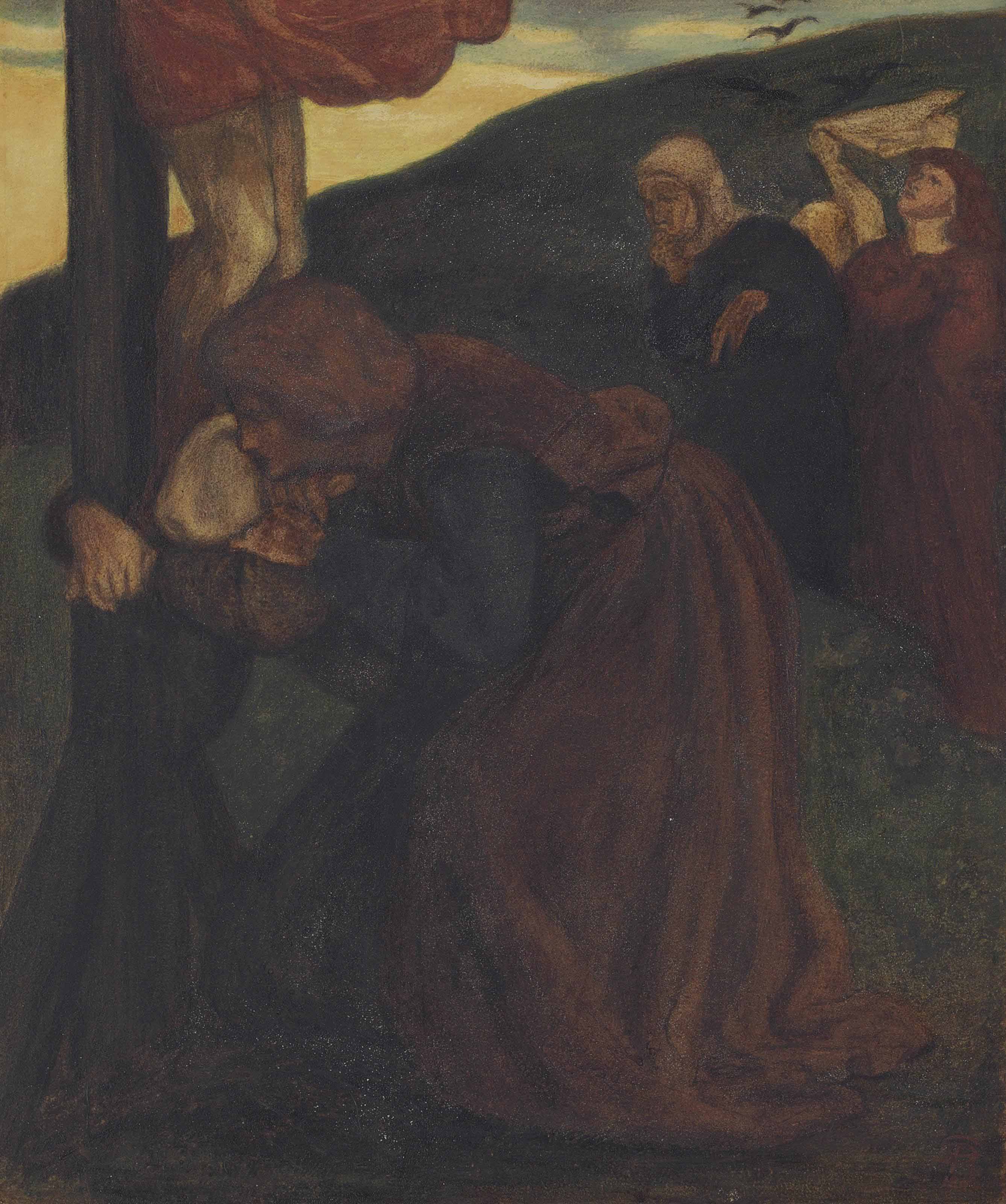Dante Gabriel Rossetti — Святой Иоанн, утешающий Богородицу у подножия креста (после девятого часа)