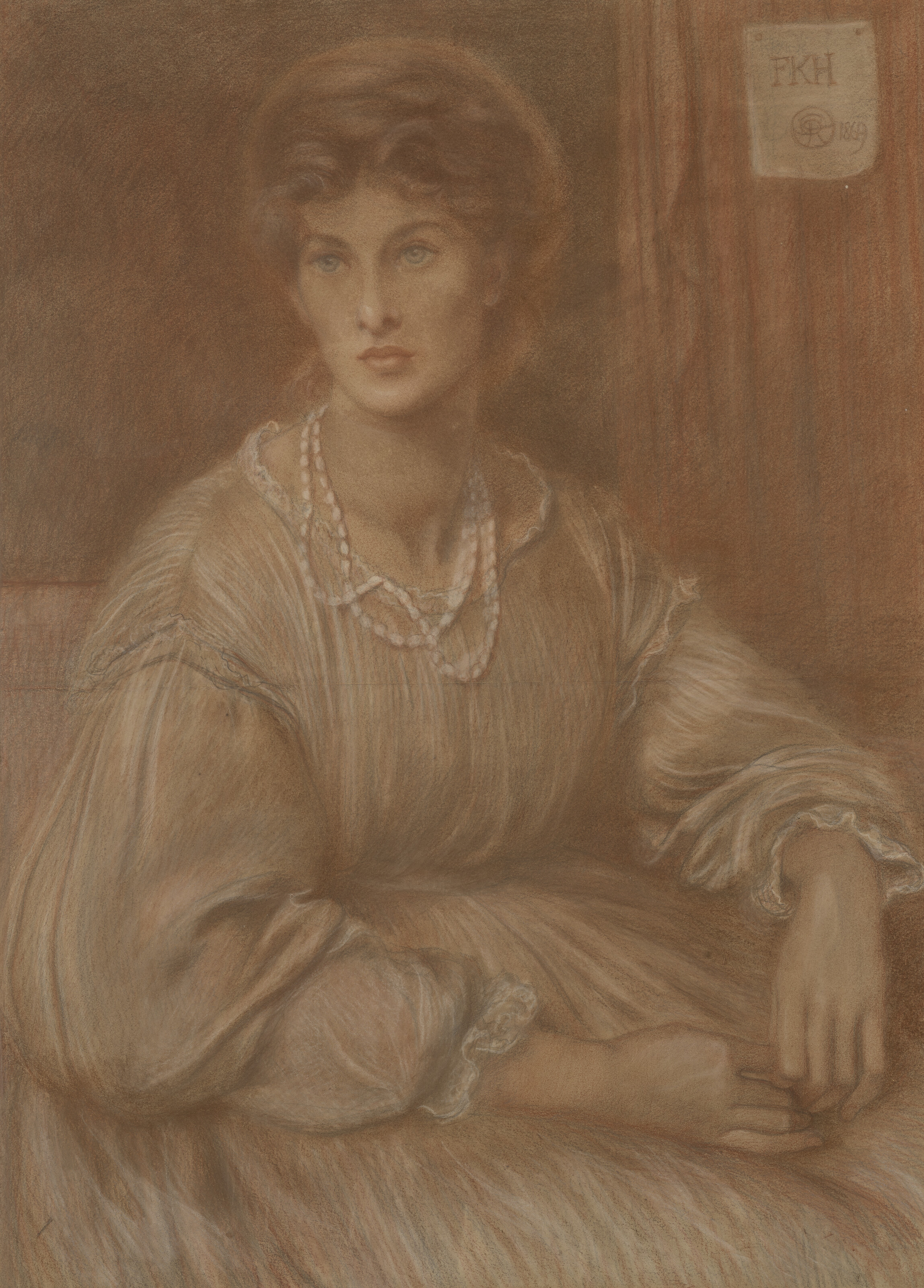 Dante Gabriel Rossetti — Портрет миссис Чарльз Хауэлл в полный рост