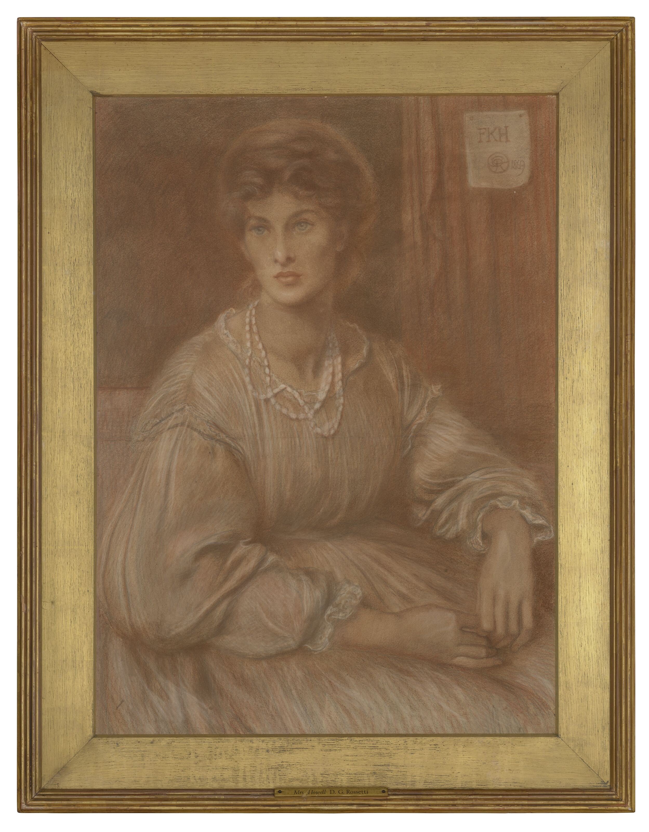 Dante Gabriel Rossetti — Портрет миссис Чарльз Хауэлл в полный рост, изображение 2