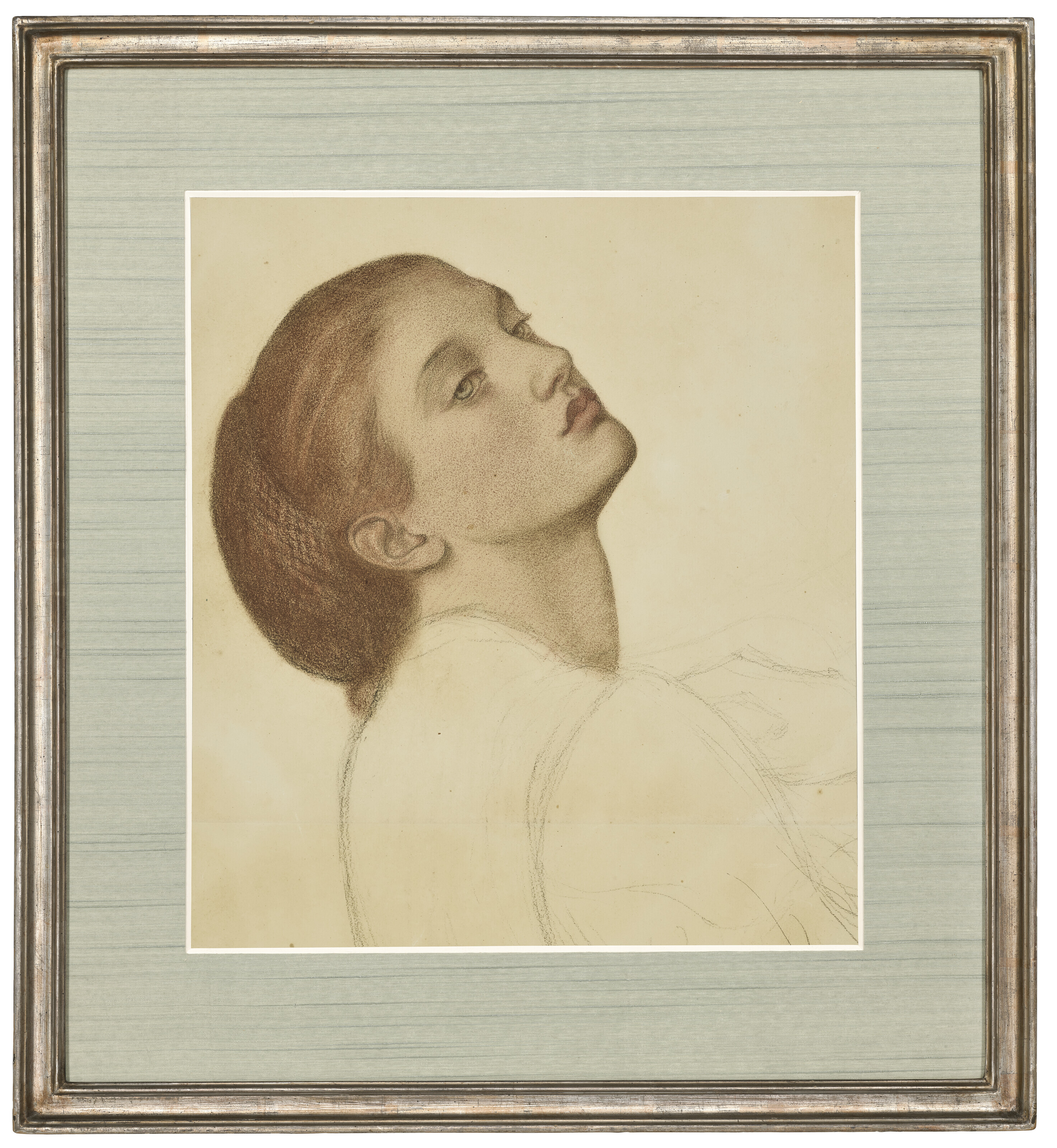 Dante Gabriel Rossetti — Этюд к "Бархатцам - Деве-шалашнице, Флер-де-Мари", изображение 2
