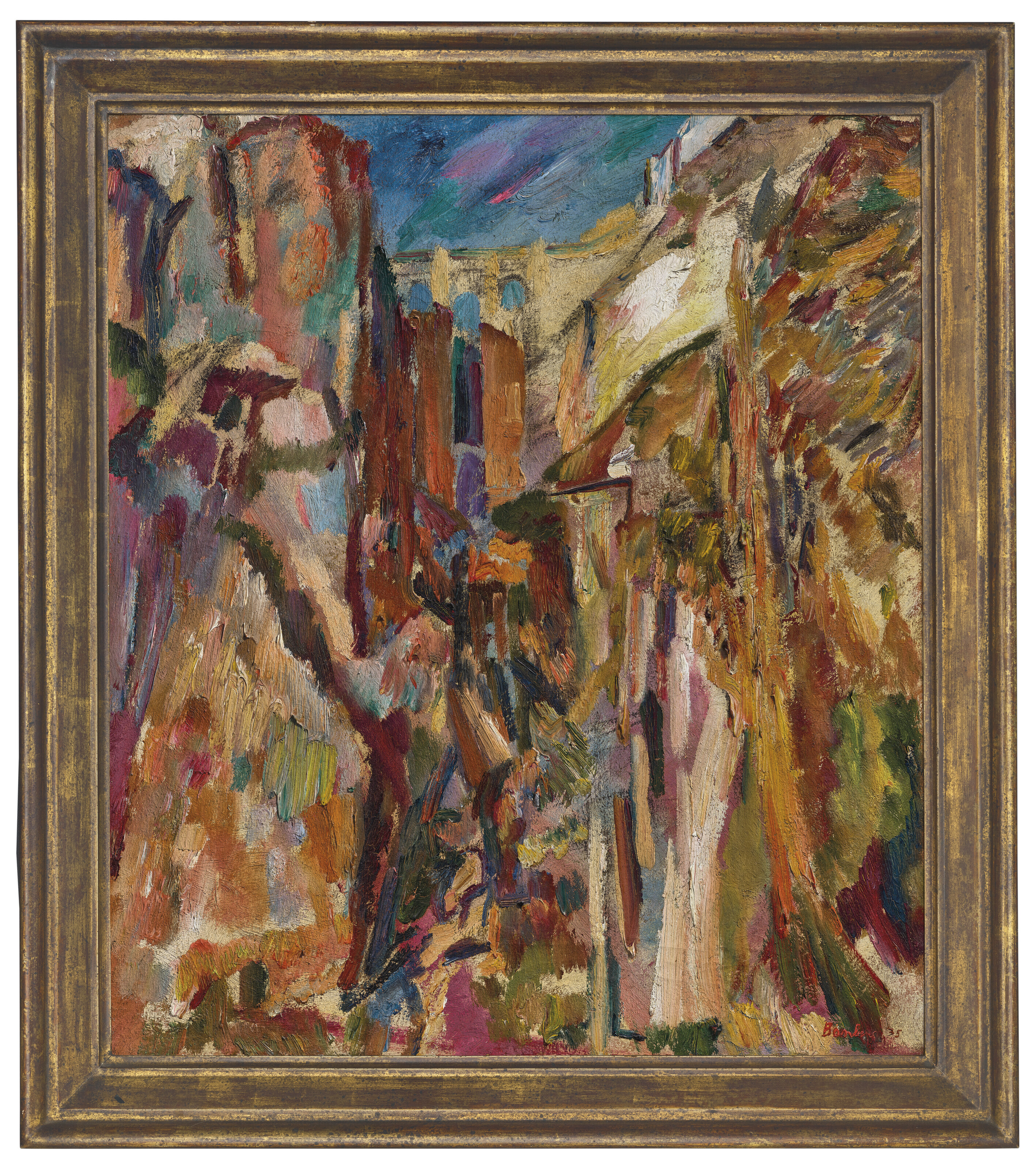 David Bomberg — Мост и река Тахо, Ронда, изображение 2
