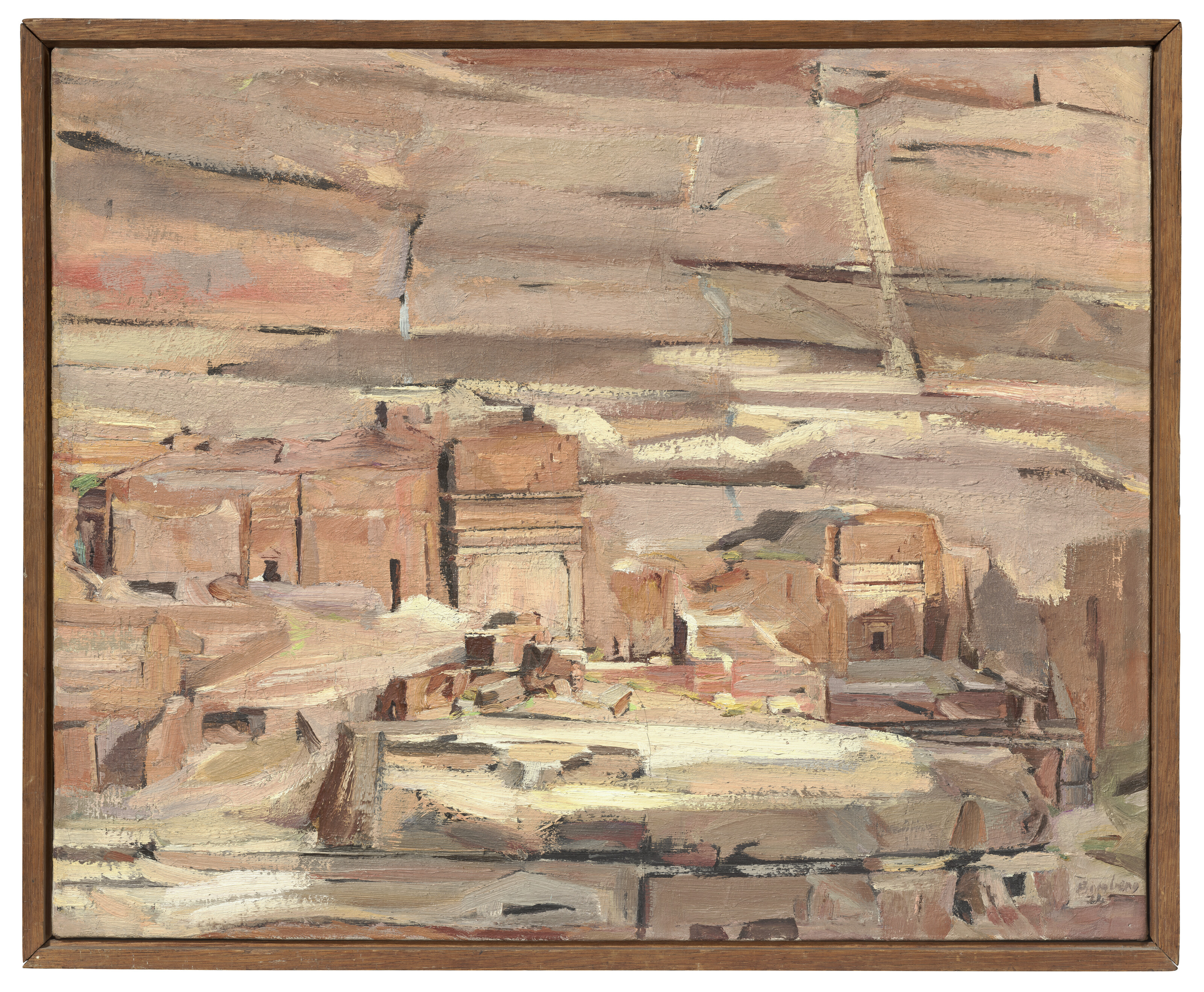 David Bomberg — Каменный фасад, Петра, Полдень, изображение 2