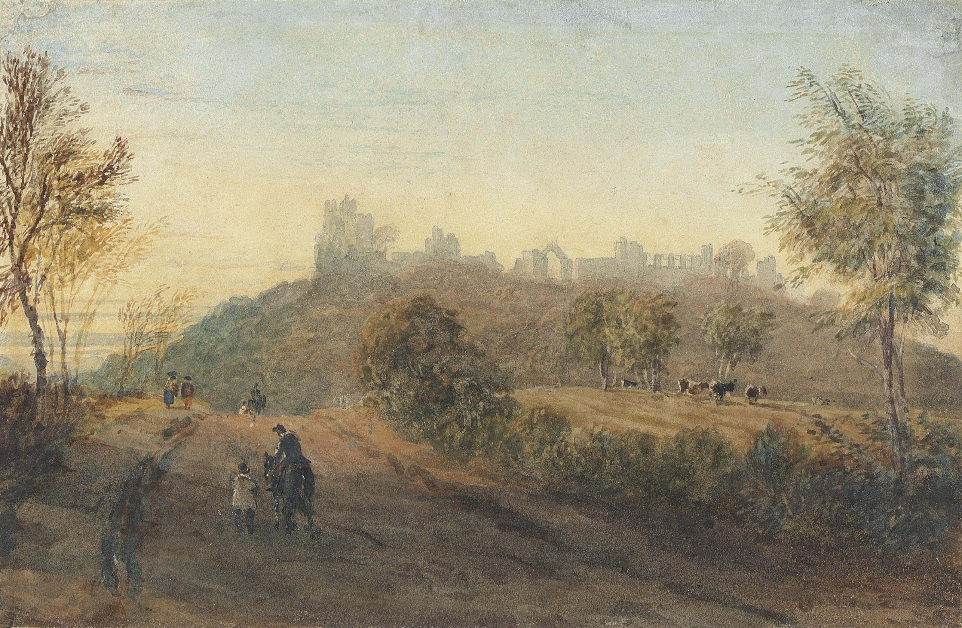 David Cox — Замок Дадли с Бирмингемской дороги