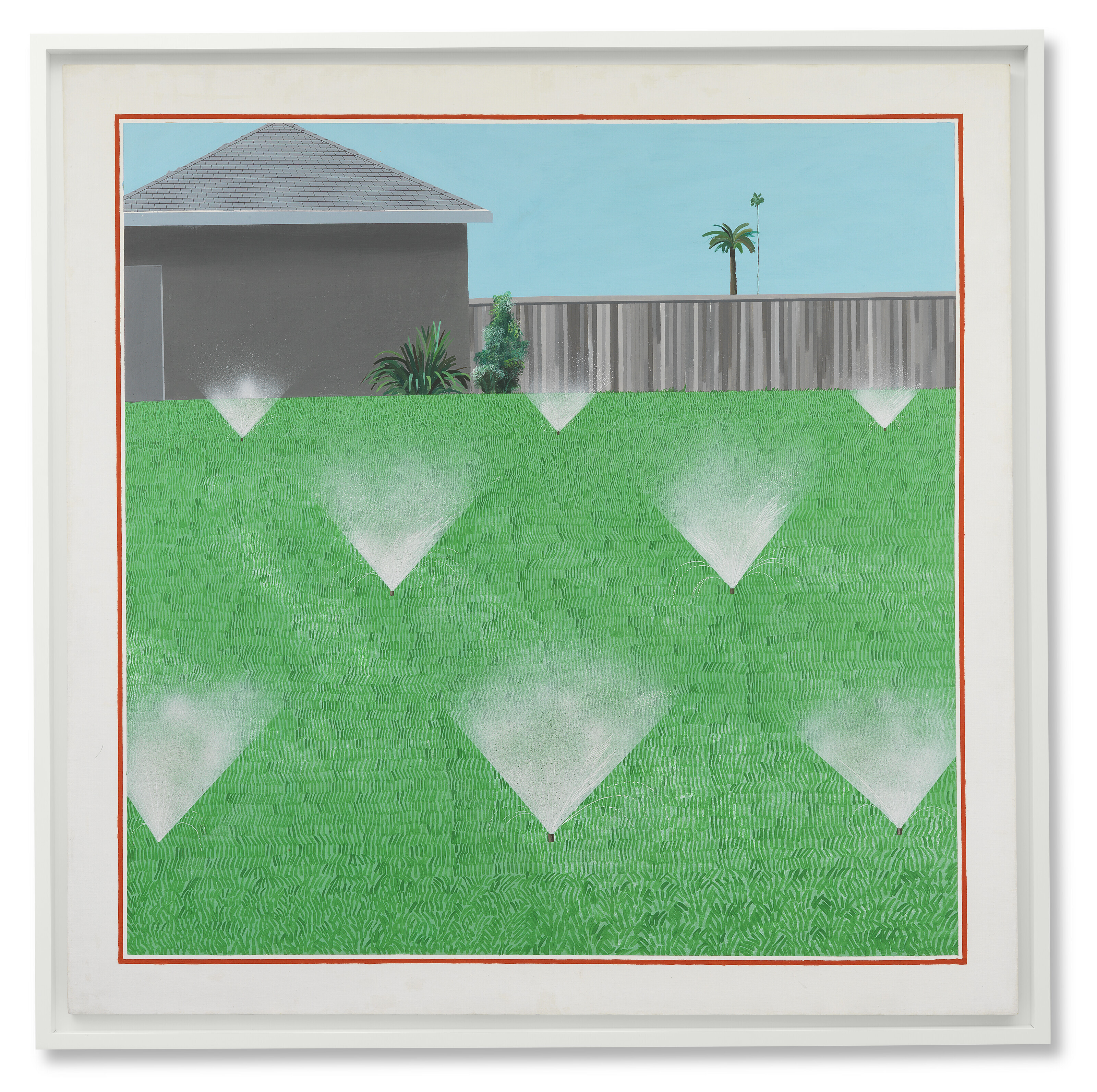 David Hockney — Газон, который опрыскивают, изображение 2