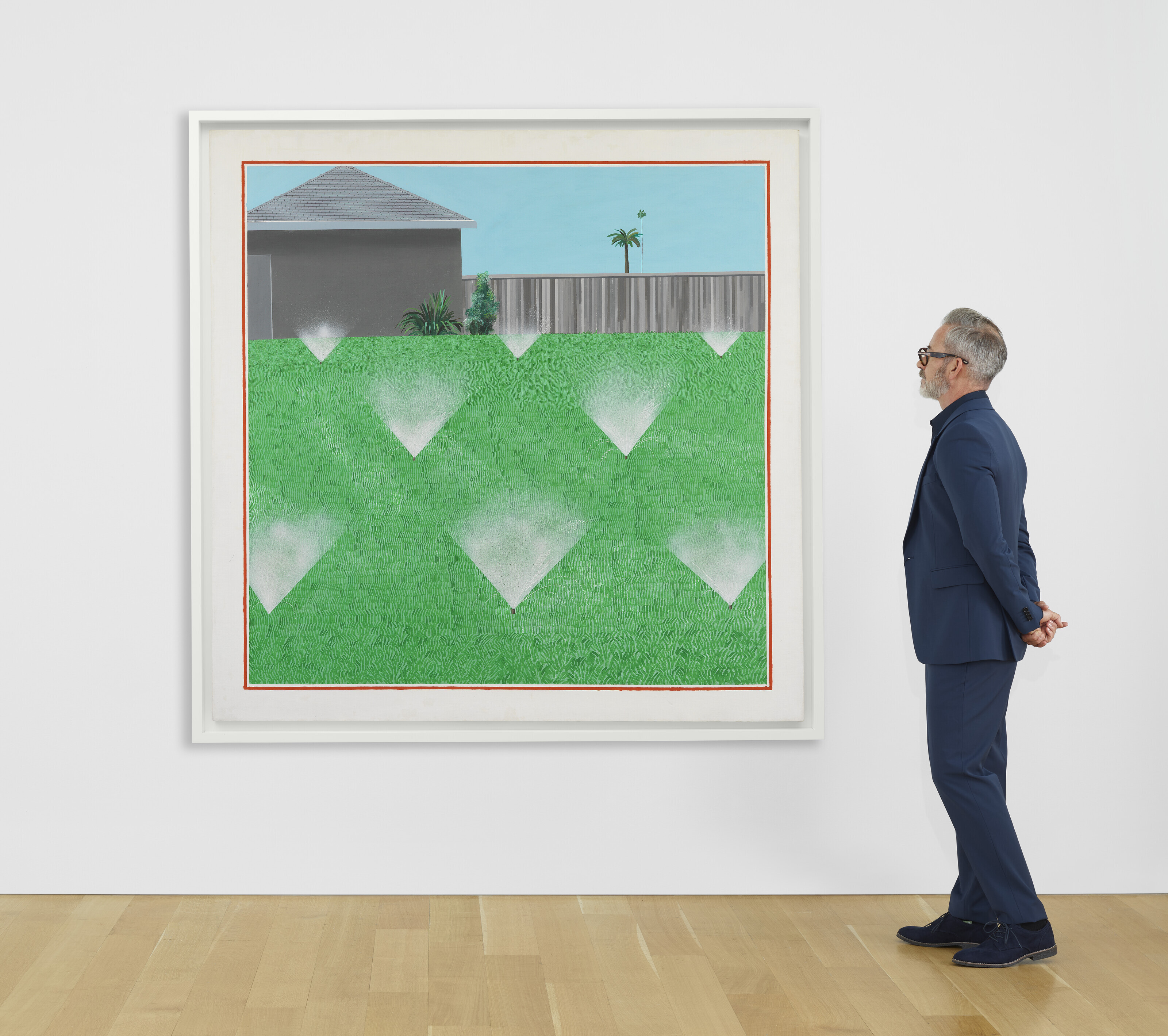 David Hockney — Газон, который опрыскивают, изображение 4