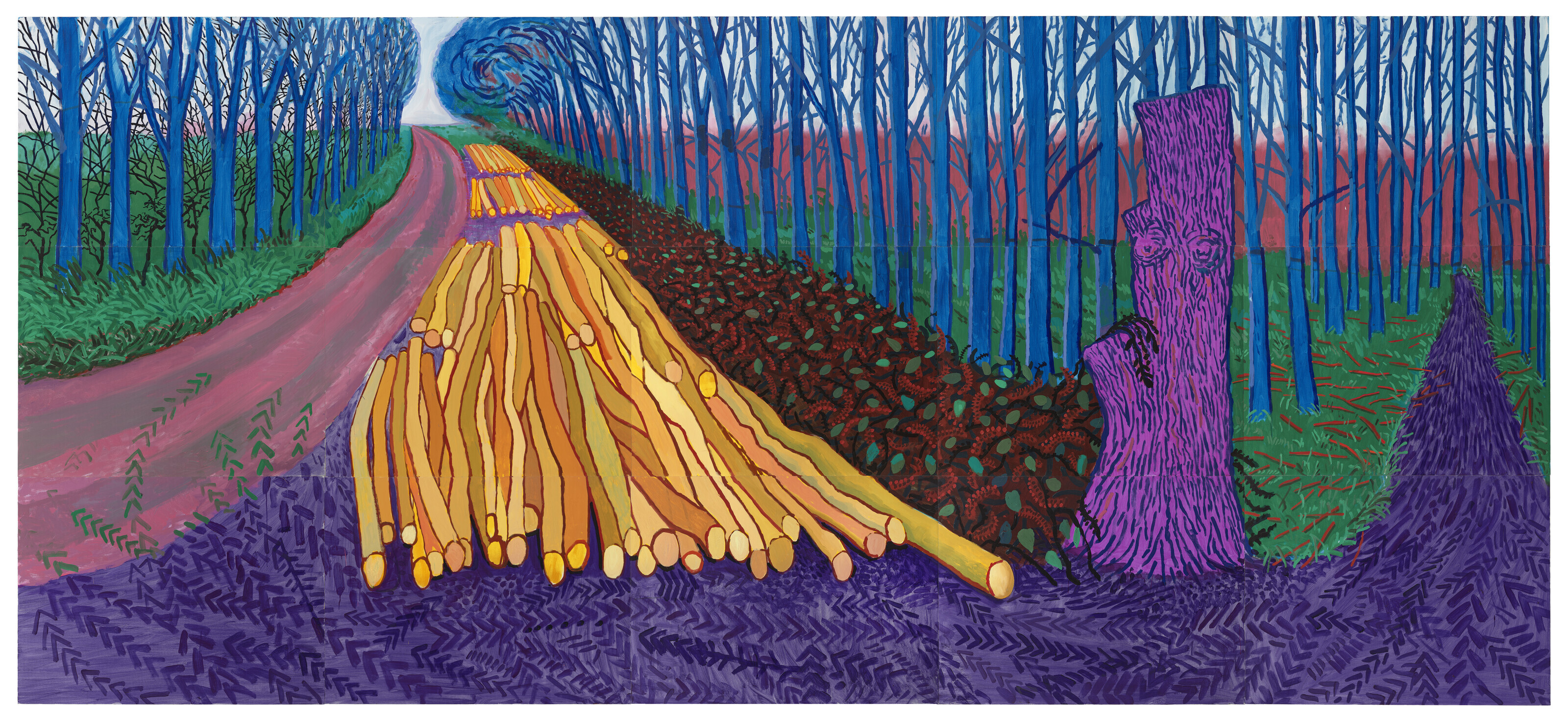 David Hockney — Зимняя древесина, изображение 1