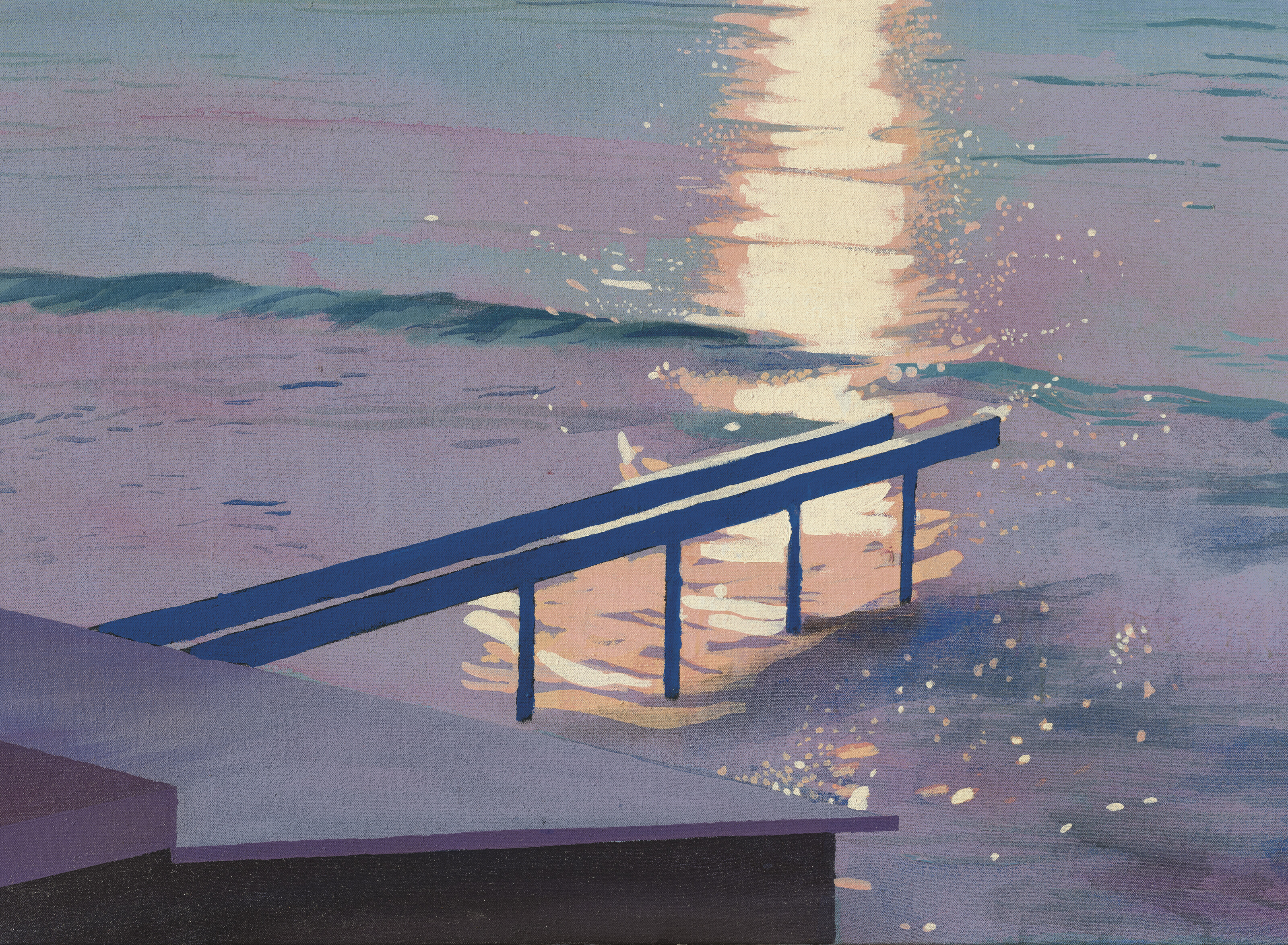 David Hockney — Раннее утро, Сент-Максим, изображение 6