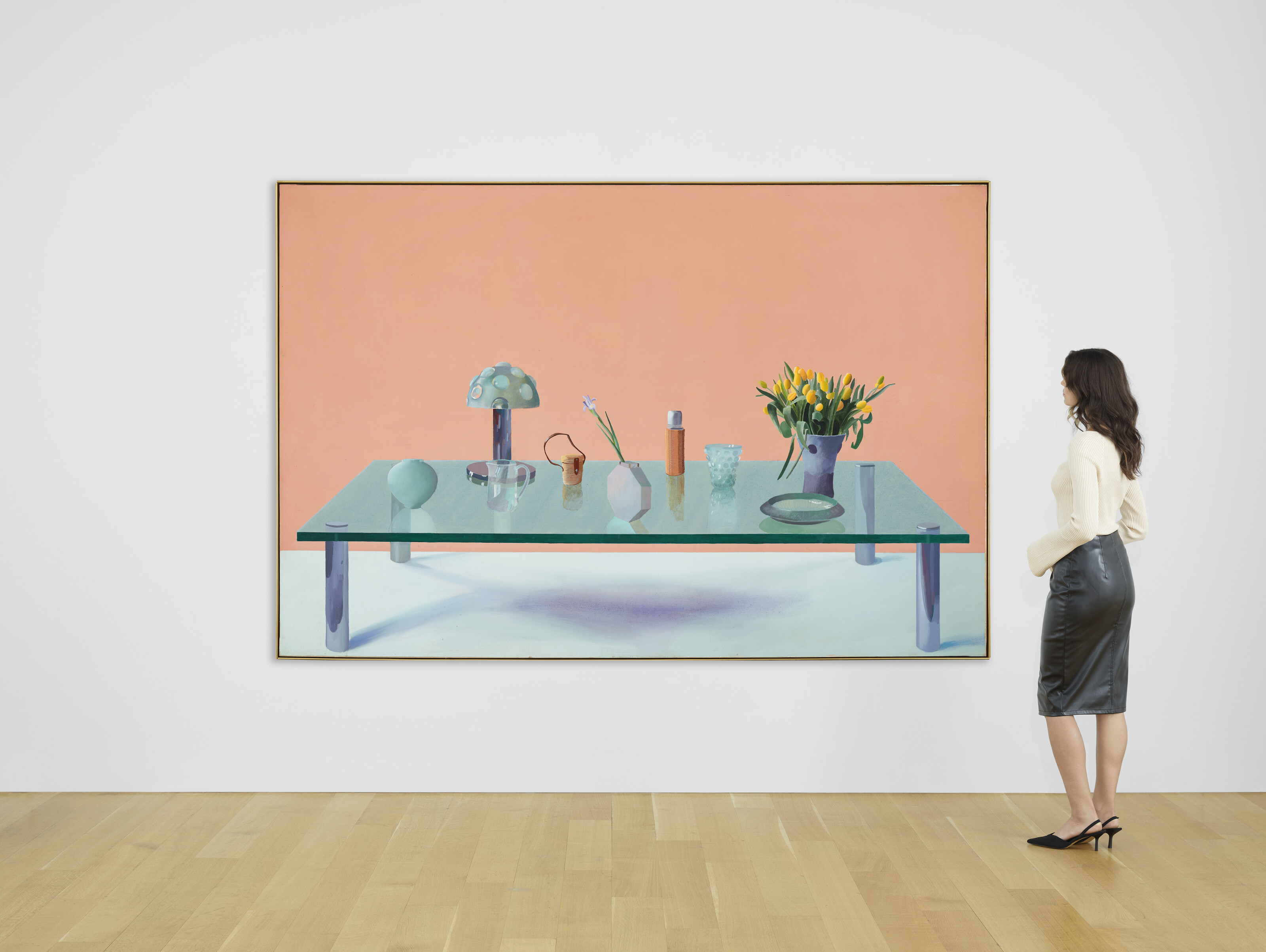 David Hockney — Натюрморт на стеклянном столе, изображение 5