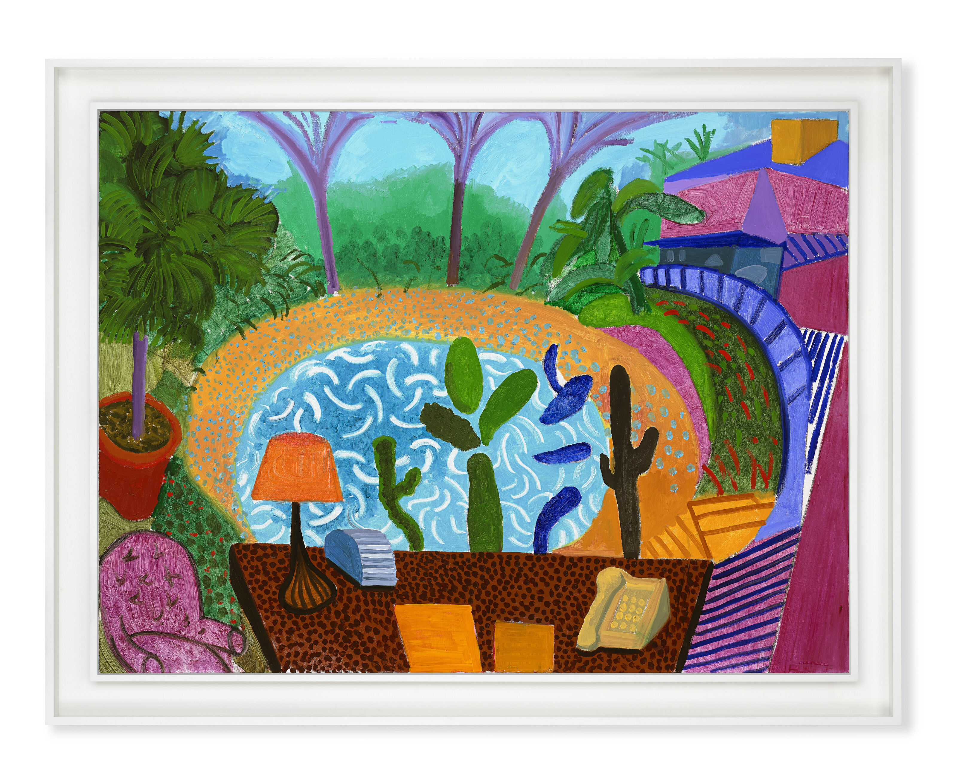 David Hockney — Мой сад в Лос-Анджелесе, Лондон, июль 2000 года, изображение 2