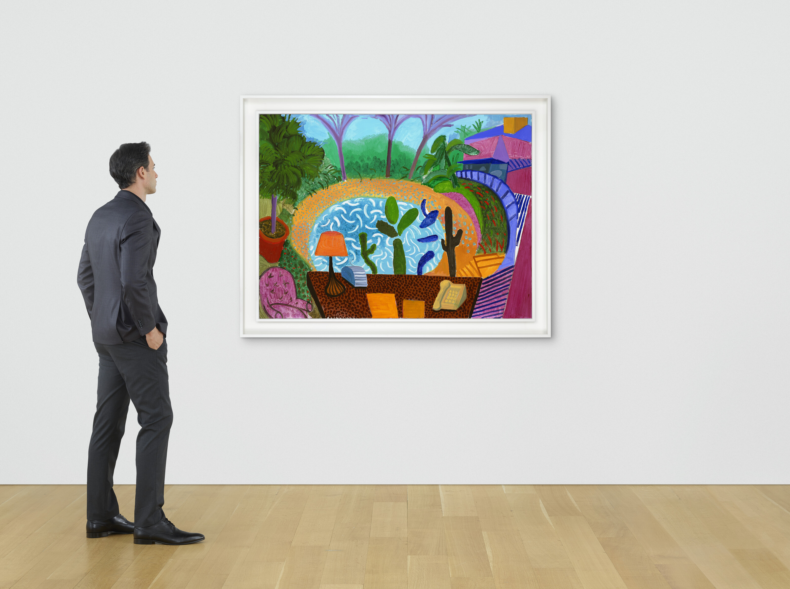 David Hockney — Мой сад в Лос-Анджелесе, Лондон, июль 2000 года, изображение 4