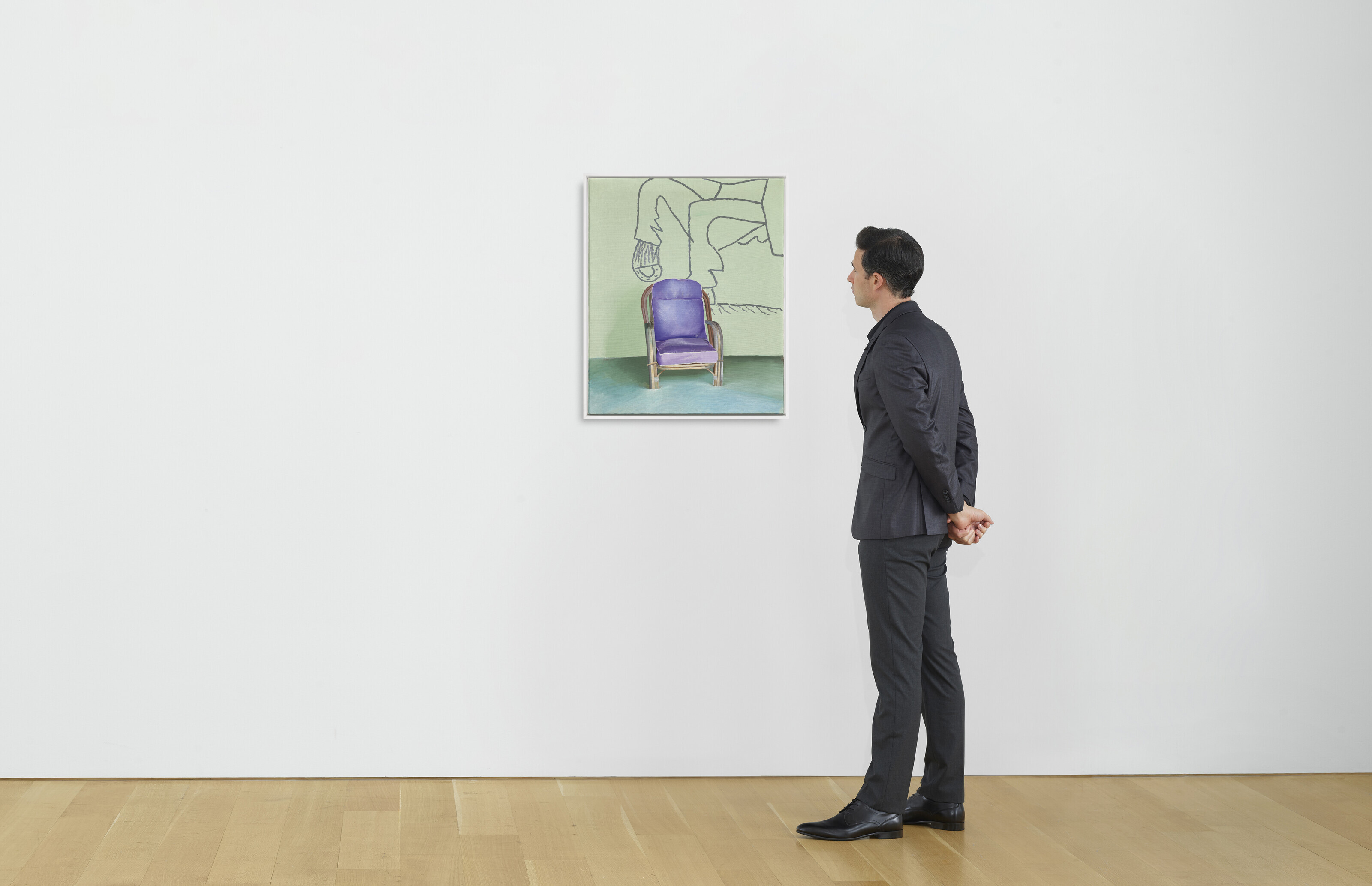 David Hockney — Стул с лошадью, нарисованной Пикассо, изображение 3