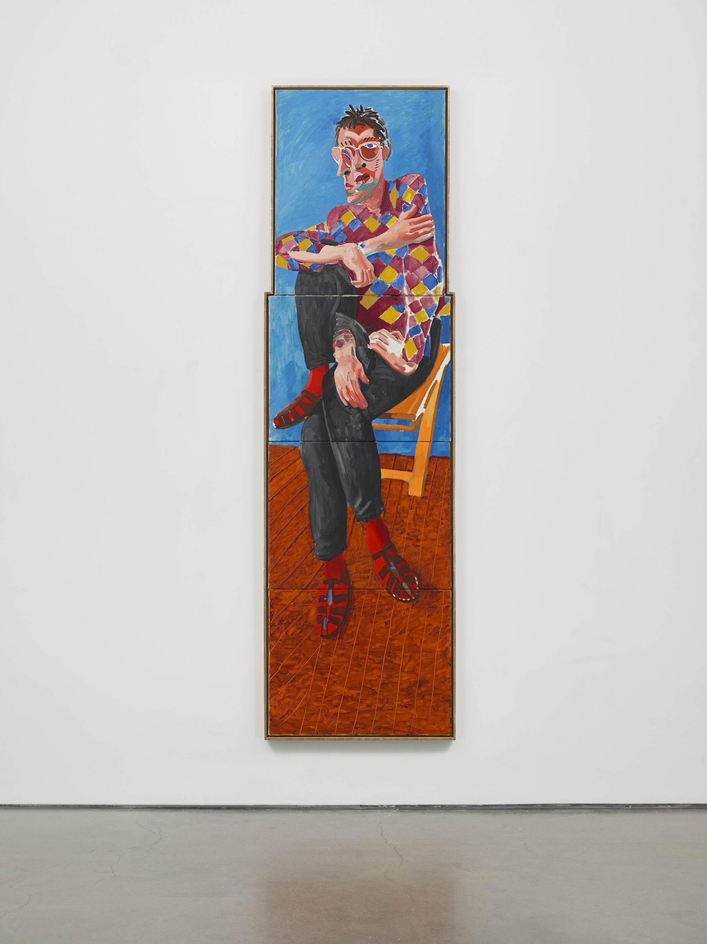 David Hockney — Дэвид Грейвс в рубашке Арлекина, изображение 3