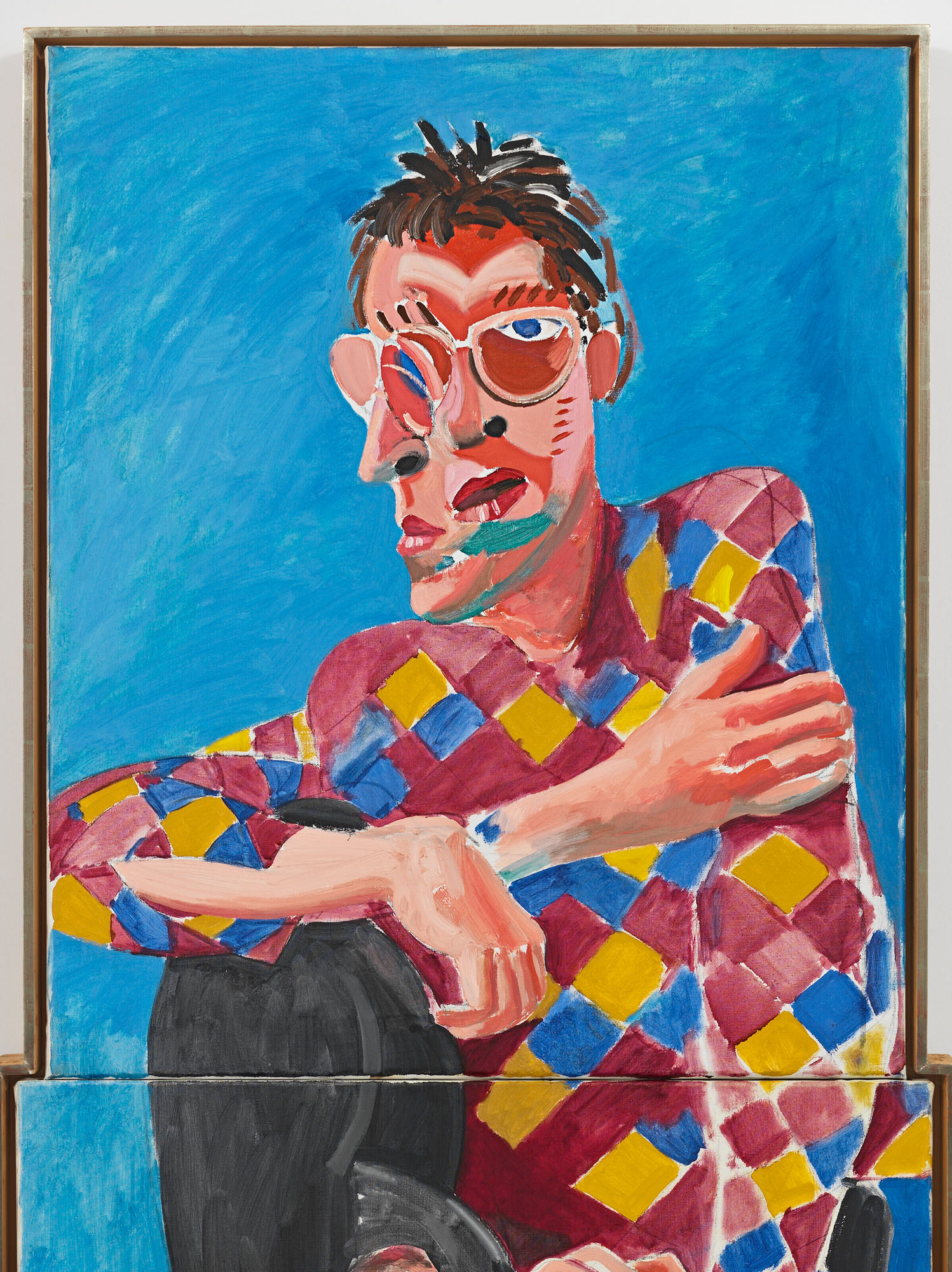 David Hockney — Дэвид Грейвс в рубашке Арлекина, изображение 4