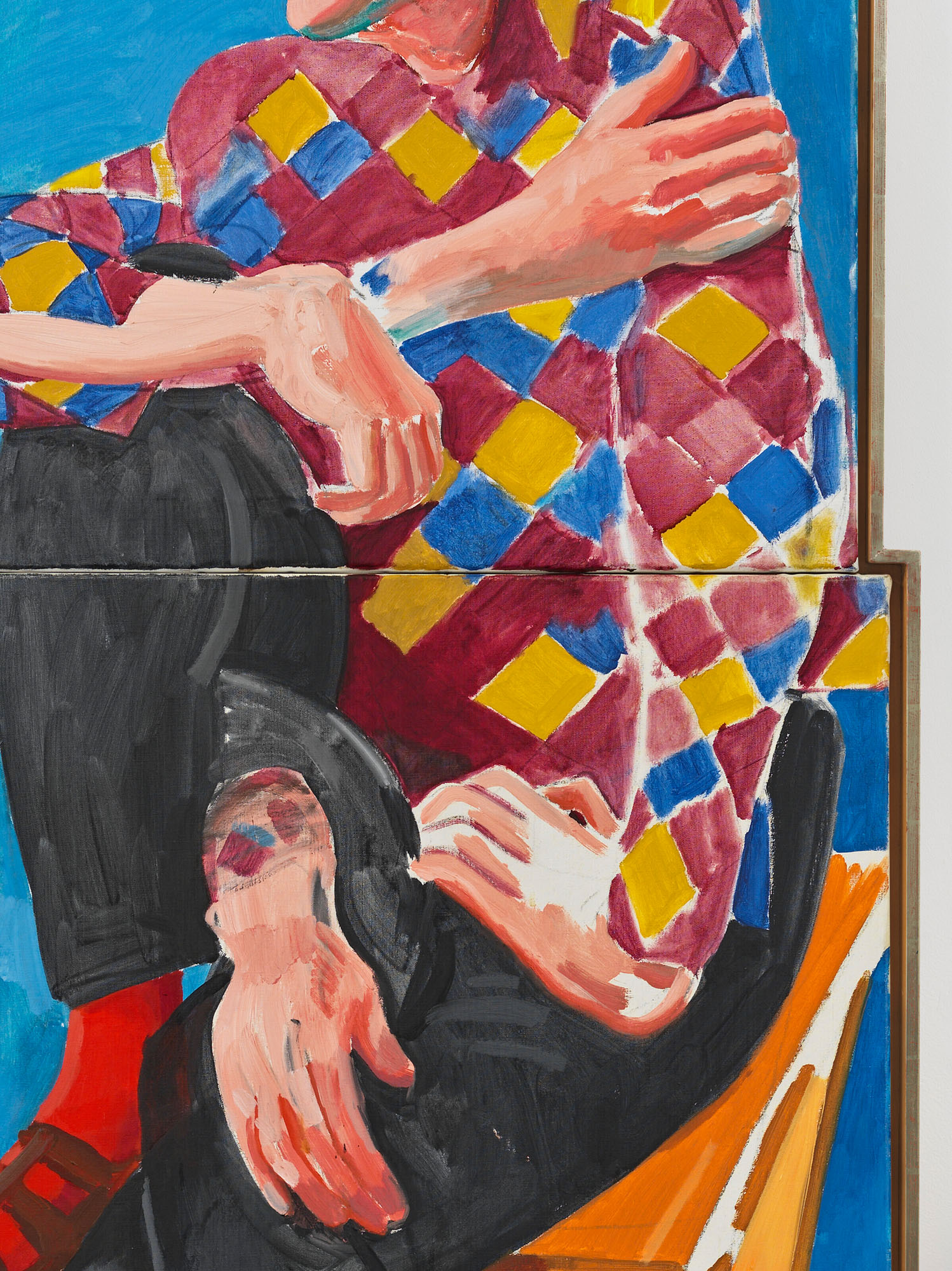 David Hockney — Дэвид Грейвс в рубашке Арлекина, изображение 5