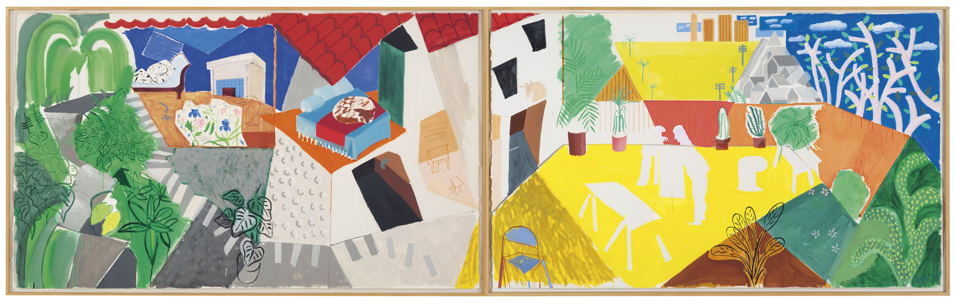 David Hockney — Встреча с Мо и Лизой в Эхо-парке