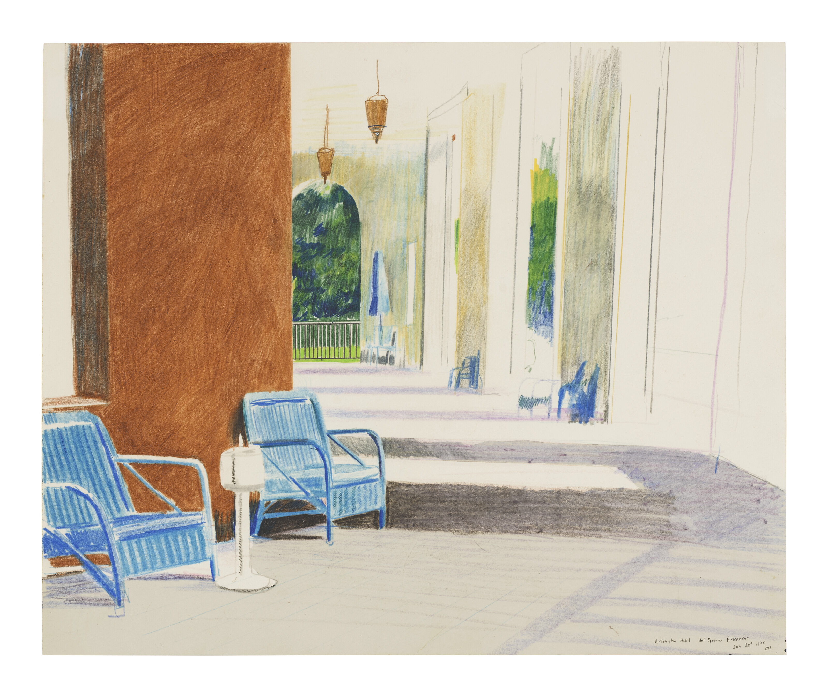 David Hockney — Отель "Арлингтон", Хот-Спрингс, Арканзас, изображение 1