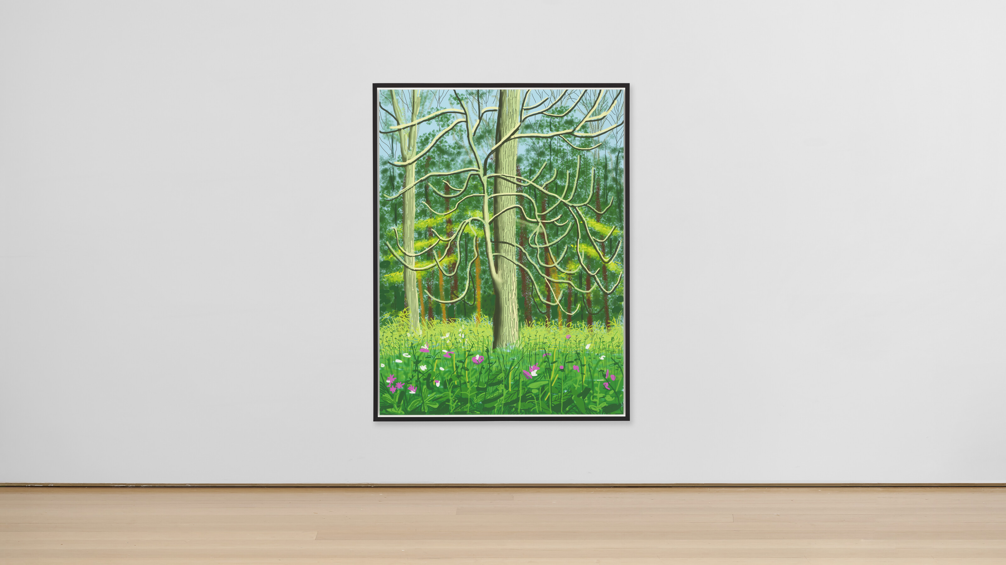 David Hockney — Приход весны в Уолдгейт, Восточный Йоркшир, в 2011 году (двадцать одиннадцать часов) - 4 мая, изображение 3