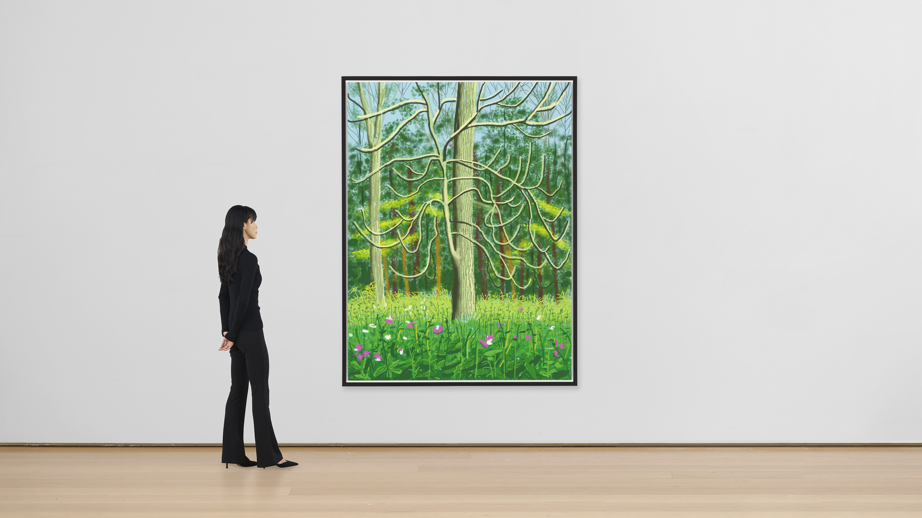 David Hockney — Приход весны в Уолдгейт, Восточный Йоркшир, в 2011 году (двадцать одиннадцать часов) - 4 мая, изображение 4