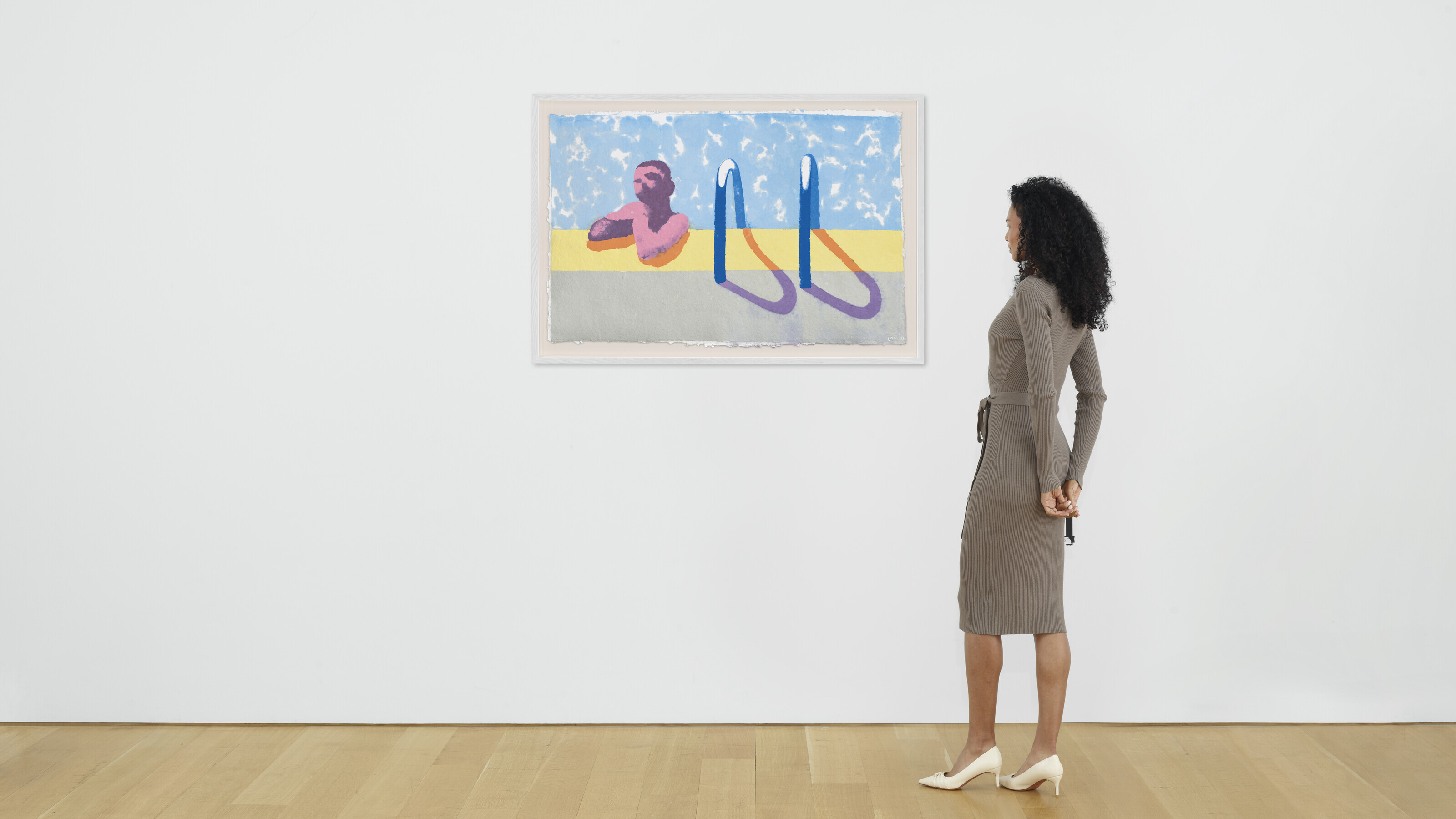 David Hockney — Грегори в бассейне (Бумажный бассейн 4), изображение 2