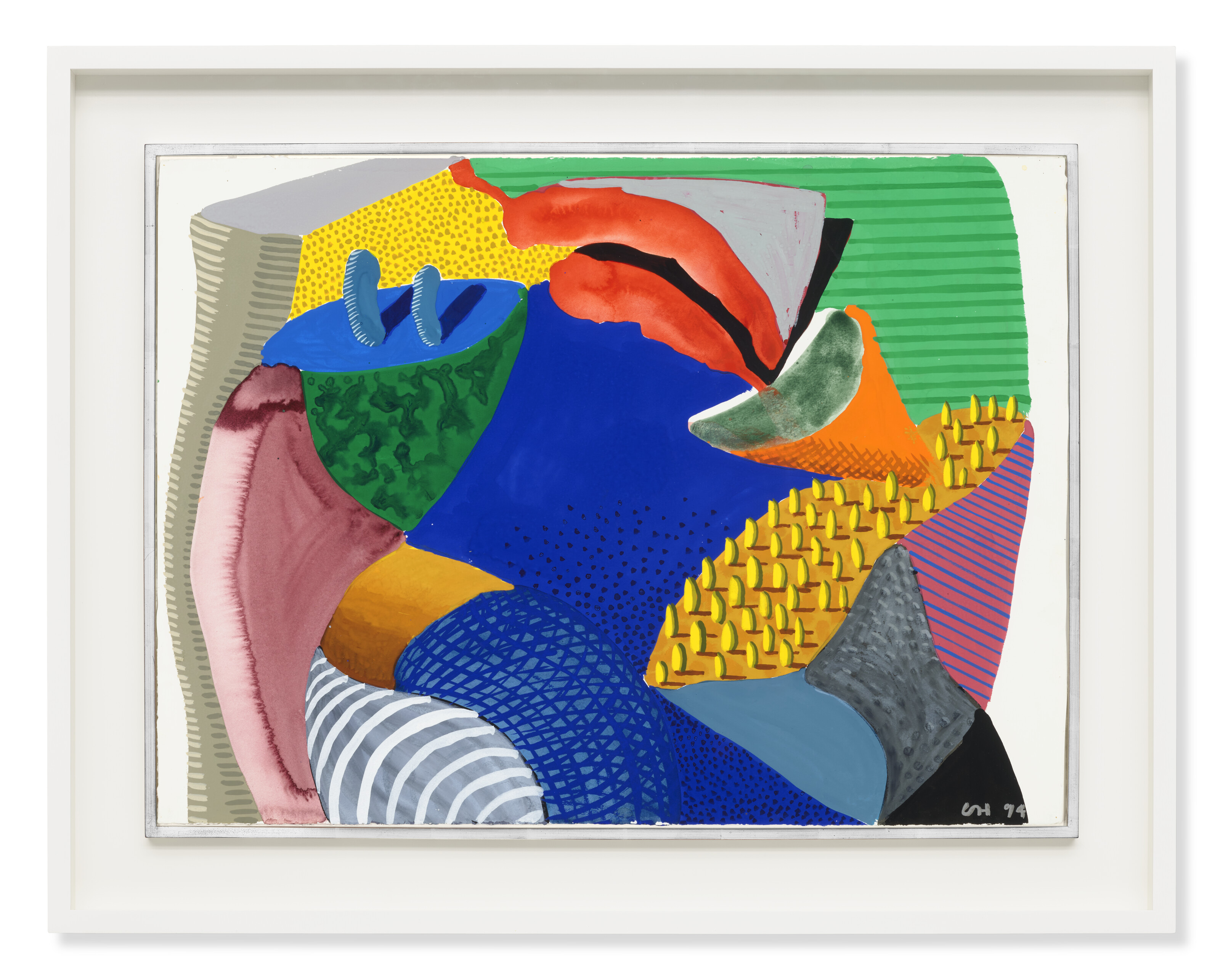 David Hockney — Рисунок гуашью, 1994, изображение 2