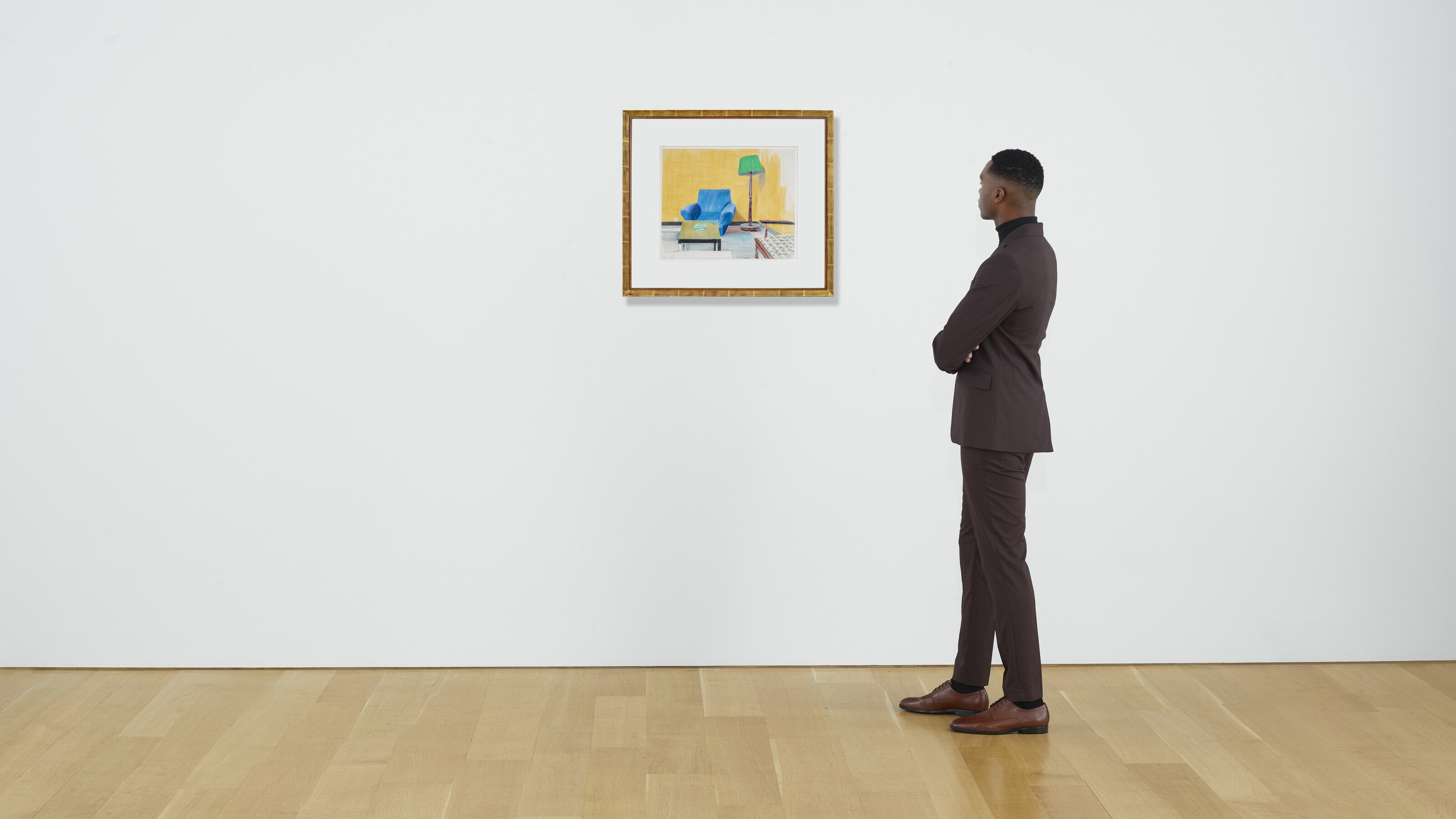 David Hockney — Кресло, стол и лампа, изображение 2