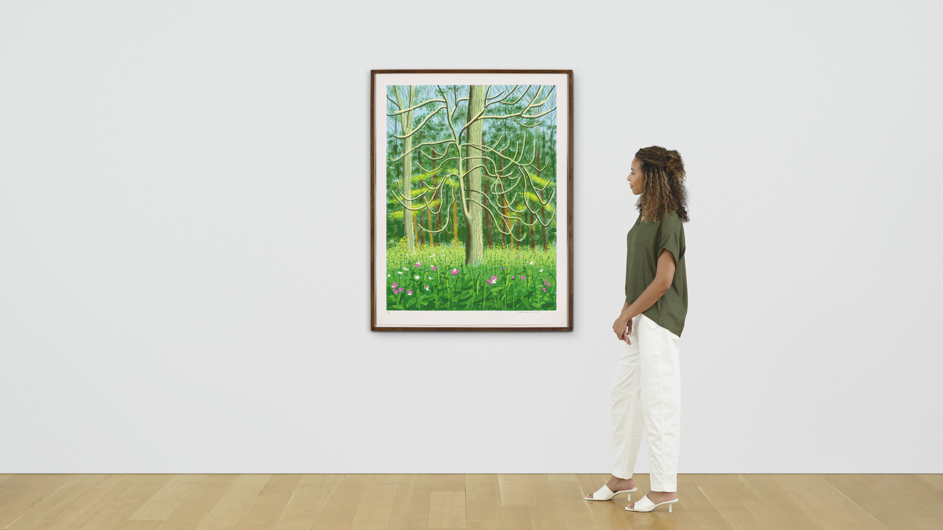 David Hockney — Приход весны в Уолдгейт, Восточный Йоркшир, в 2011 году (двадцать одиннадцать часов) - 4 мая, изображение 4