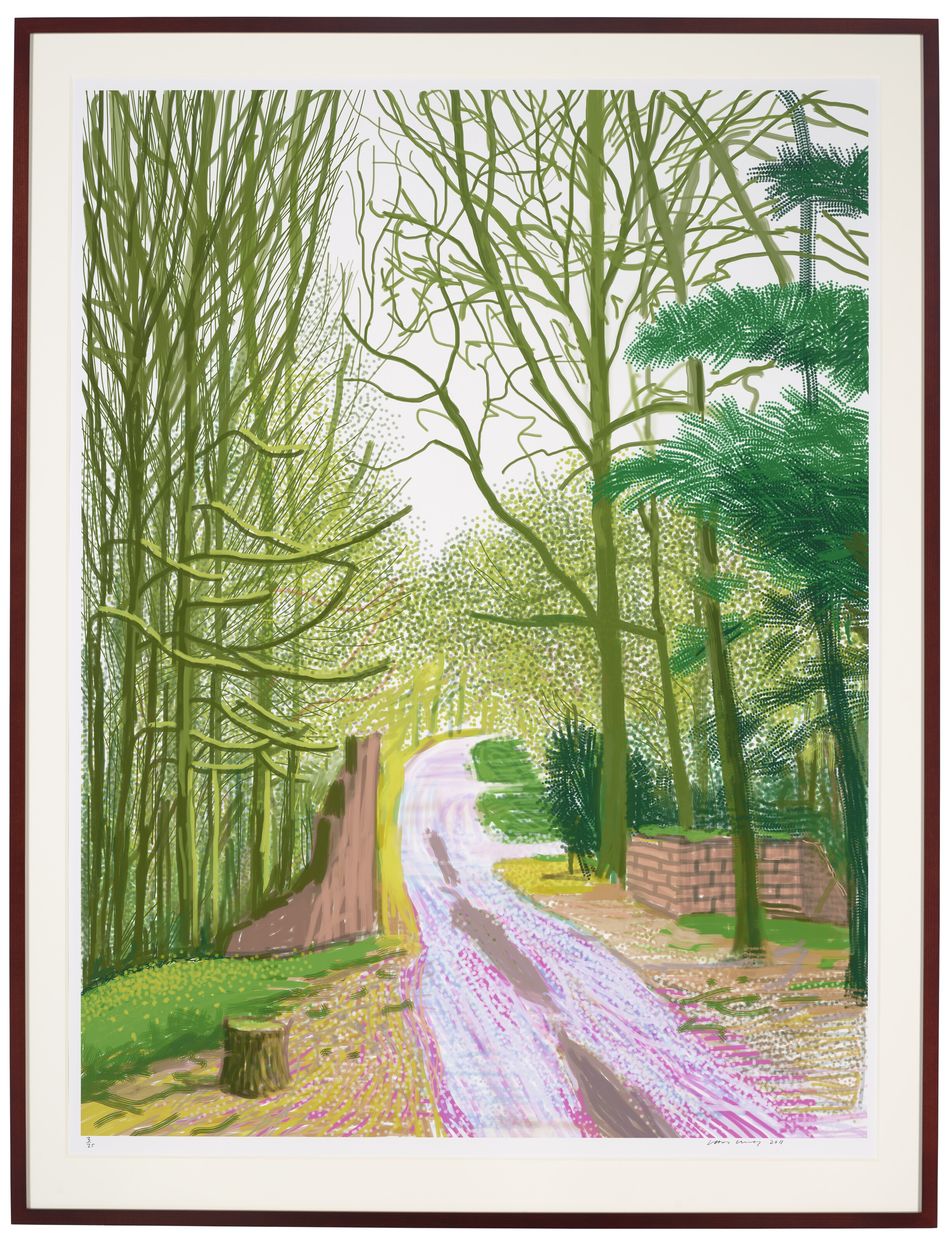 David Hockney — Приход весны в Уолдгейт, Восточный Йоркшир, в 2011 году (двадцать одиннадцать часов) - 30 марта 2011, изображение 2