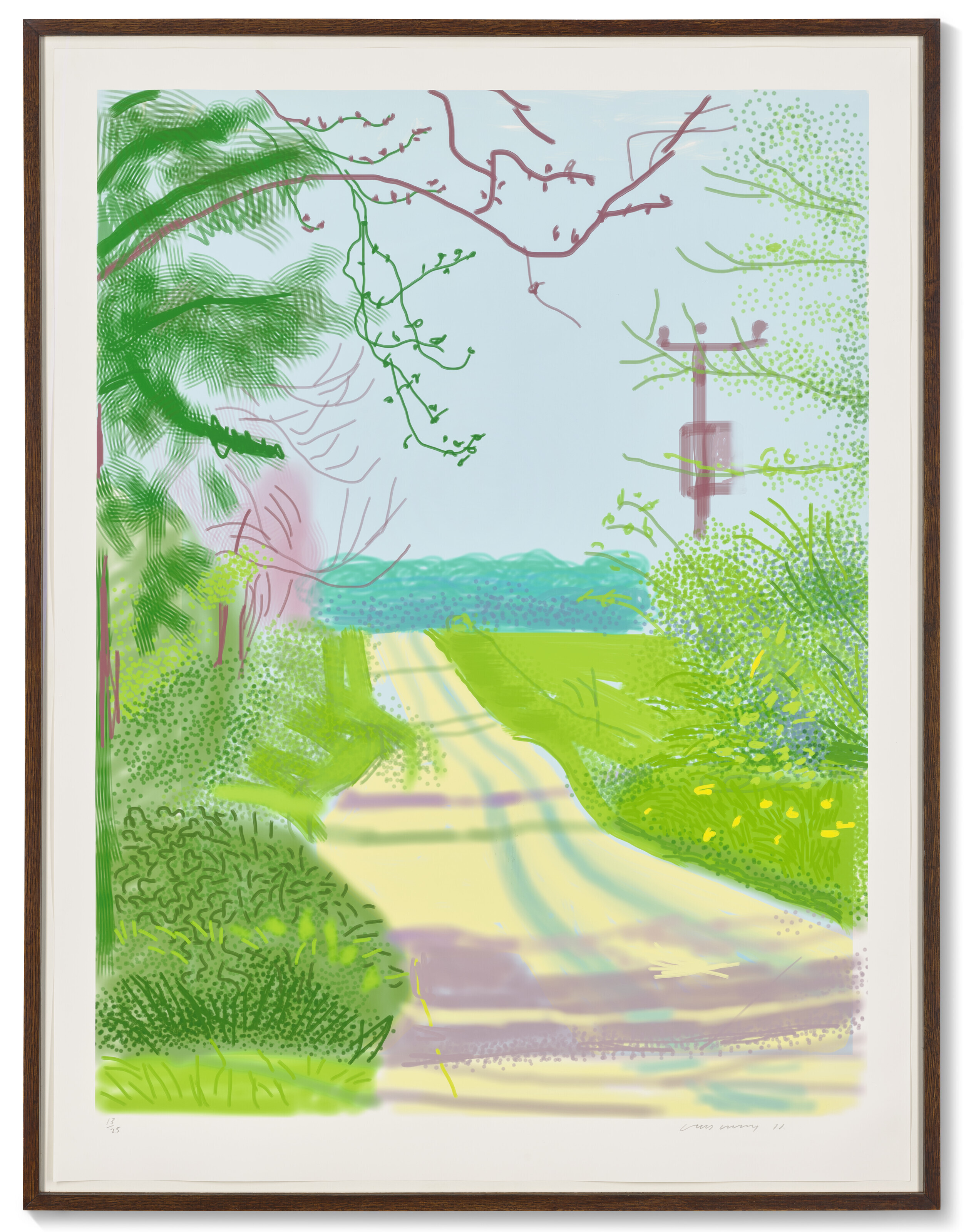 David Hockney — Приход весны в Уолдгейт, Восточный Йоркшир, в 2011 году (двадцать одиннадцать) - 23 апреля, изображение 2