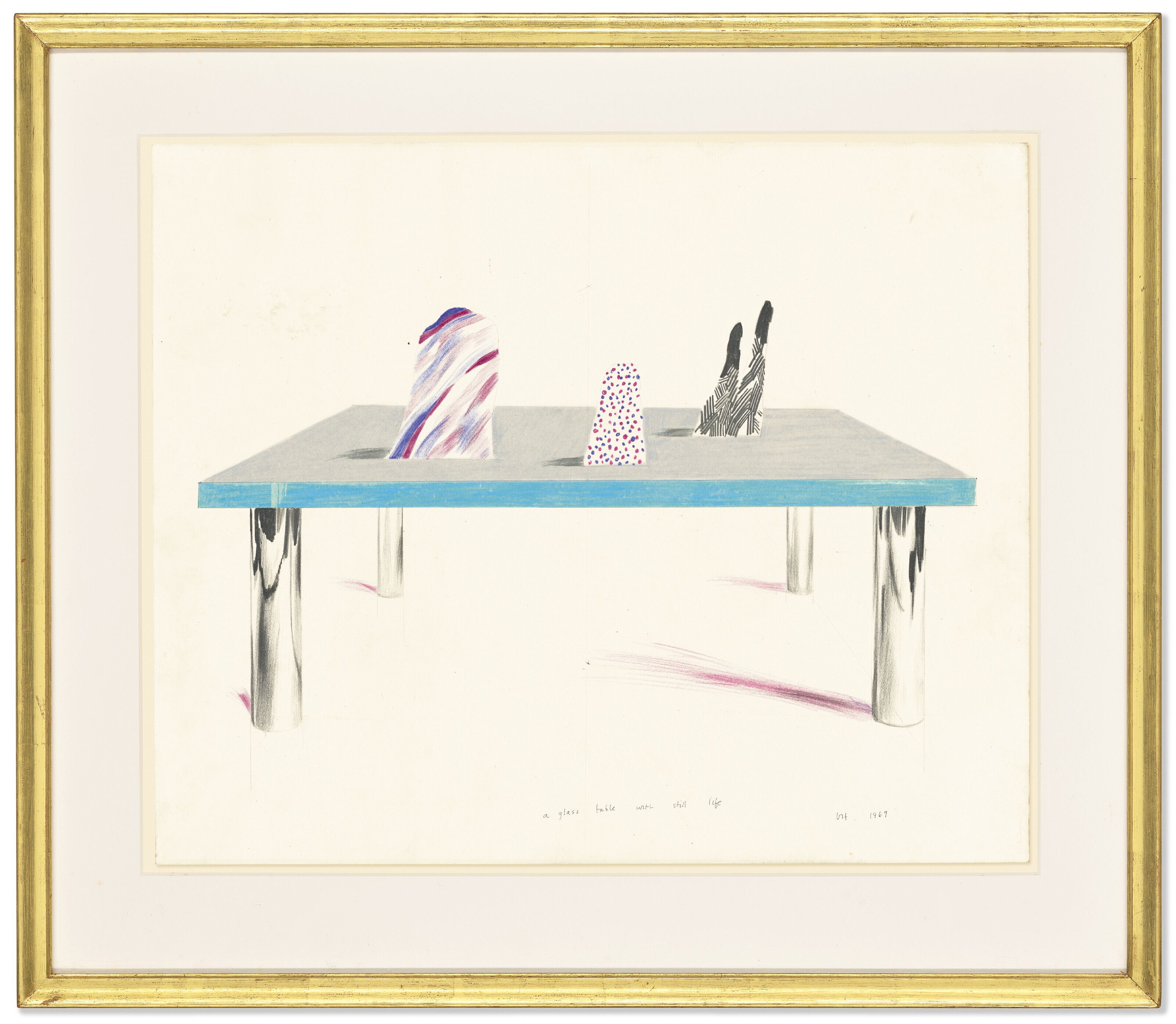 David Hockney — Стеклянный столик с натюрмортом, изображение 2