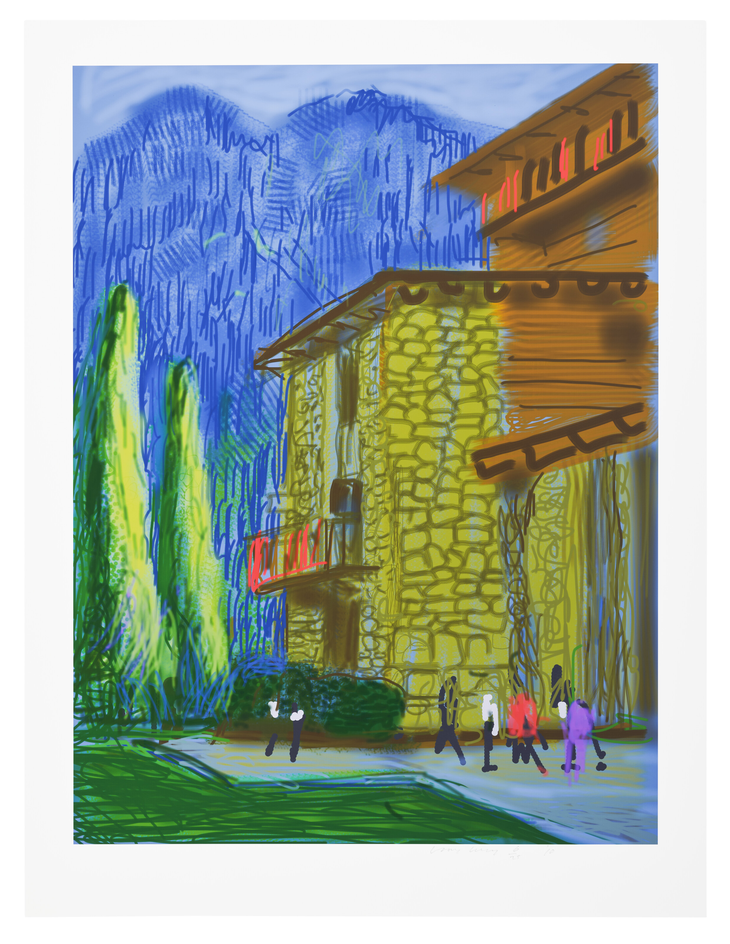 David Hockney — Без названия № 1, из Йосемитского комплекса, изображение 1