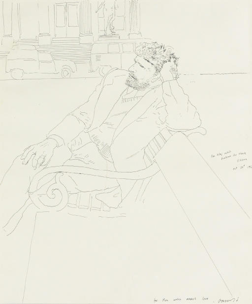 David Hockney — Рон Китай за пределами Венской академии искусств