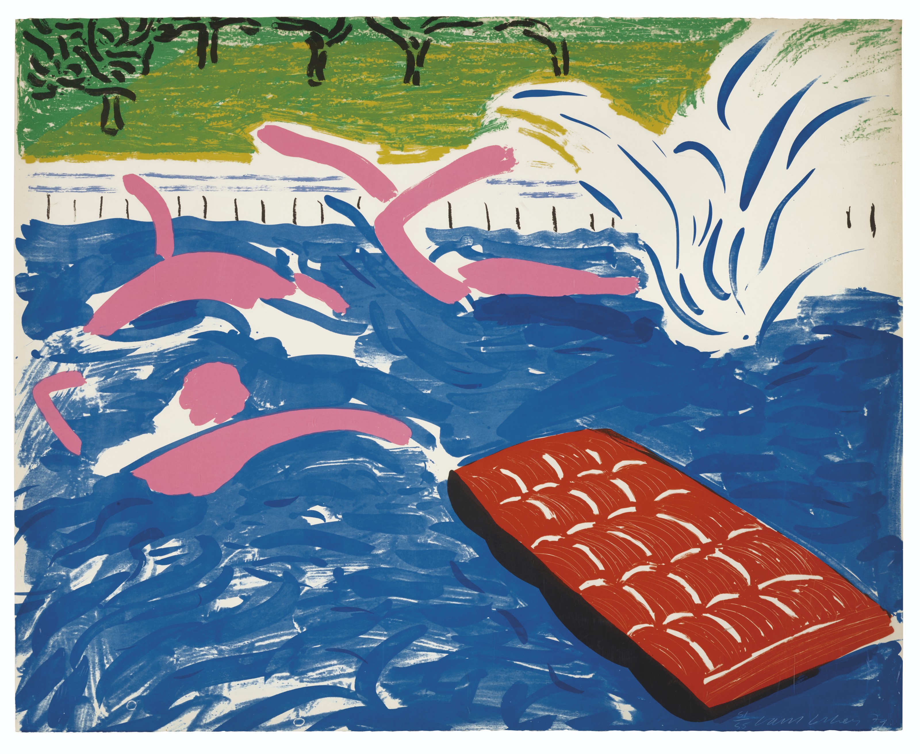 David Hockney — Послеобеденное плавание