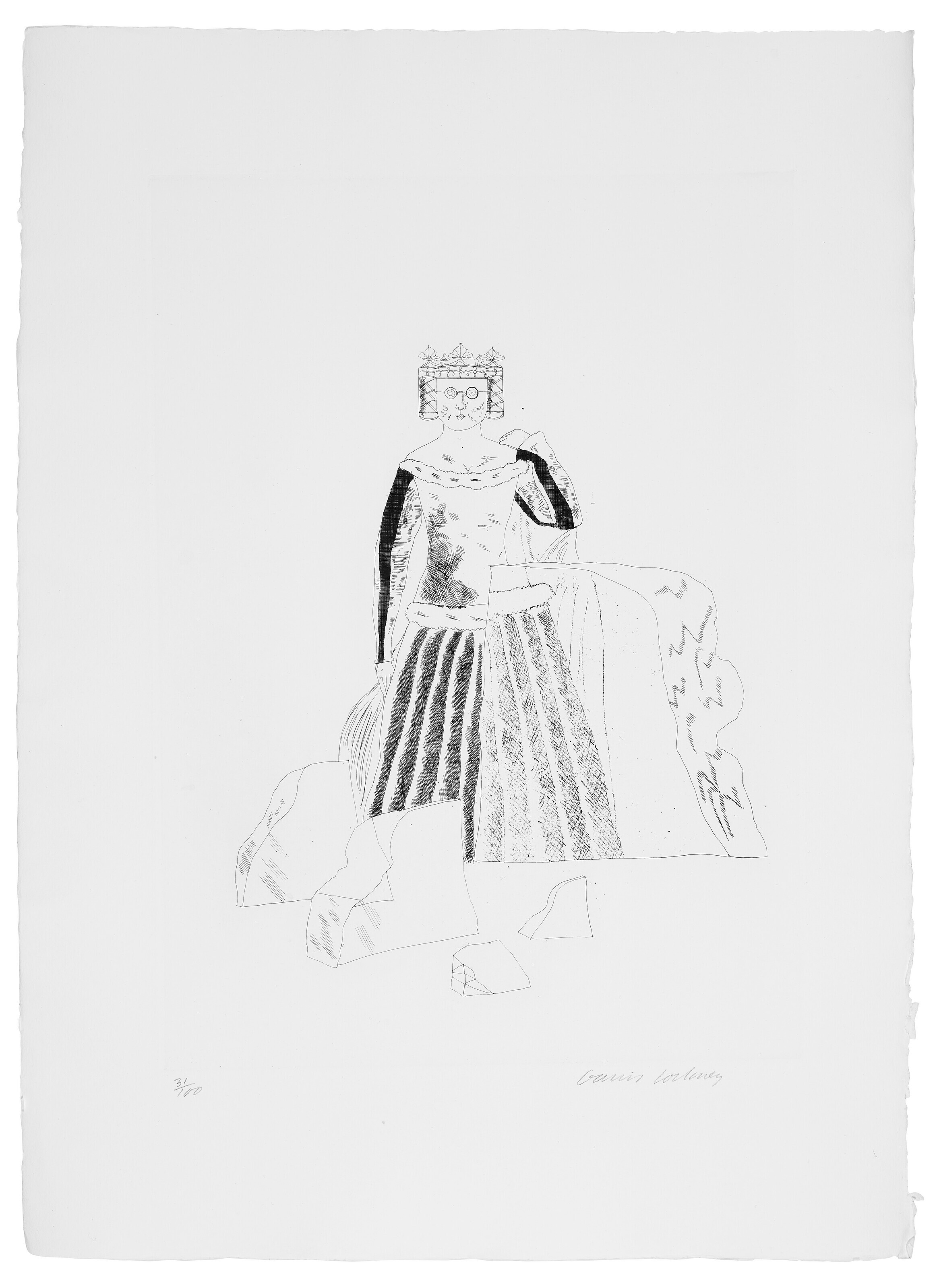 David Hockney — Иллюстрации к шести сказкам Братьев Гримм, изображение 9