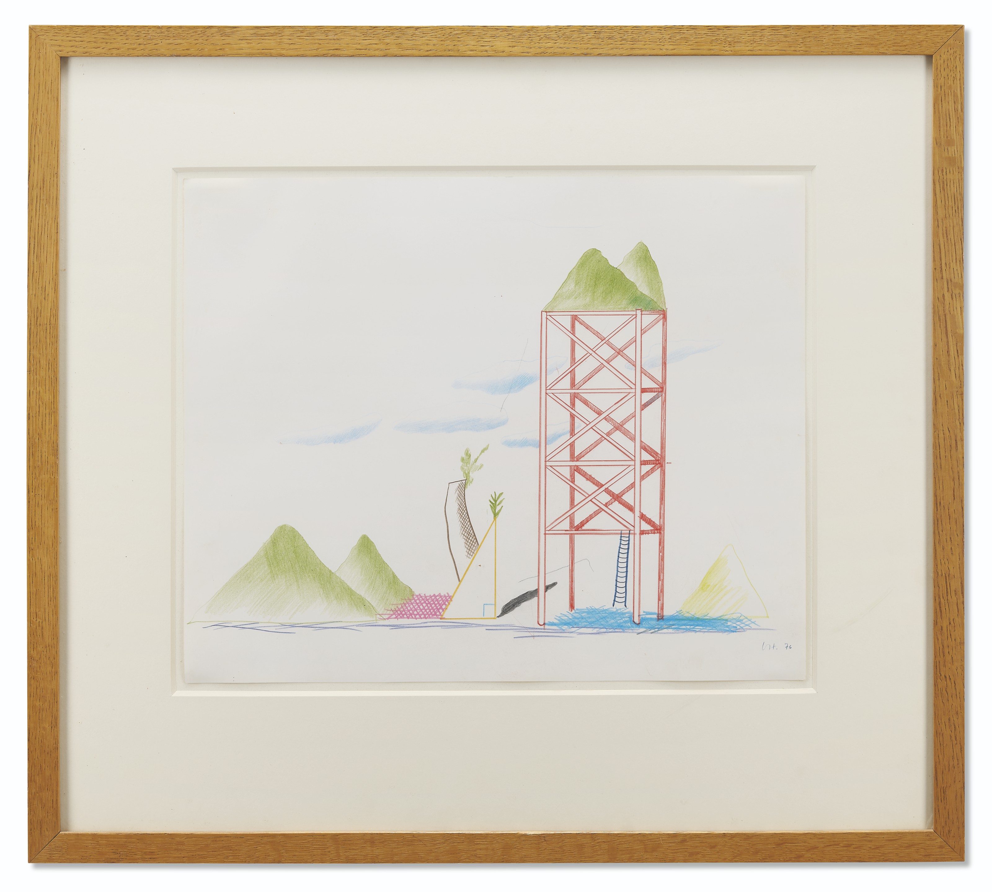David Hockney — Пейзаж на платформе, изображение 2