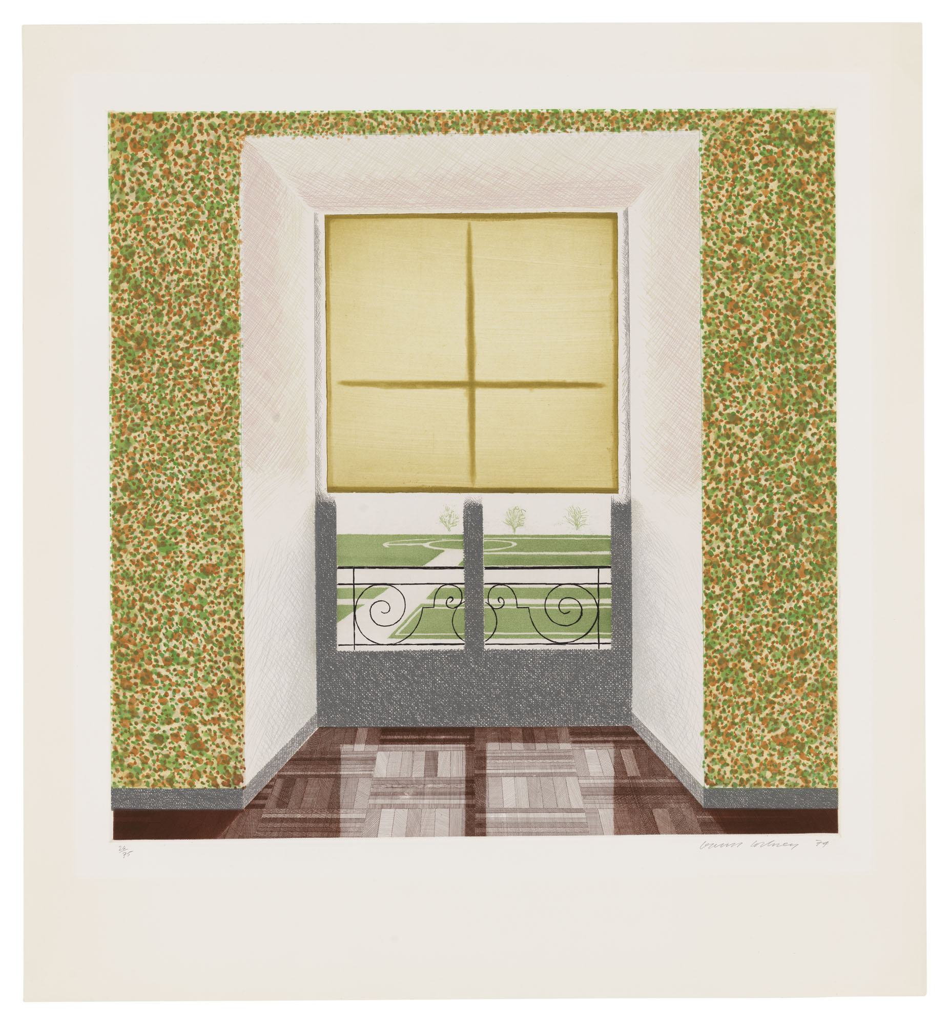 David Hockney — Контражур во французском стиле